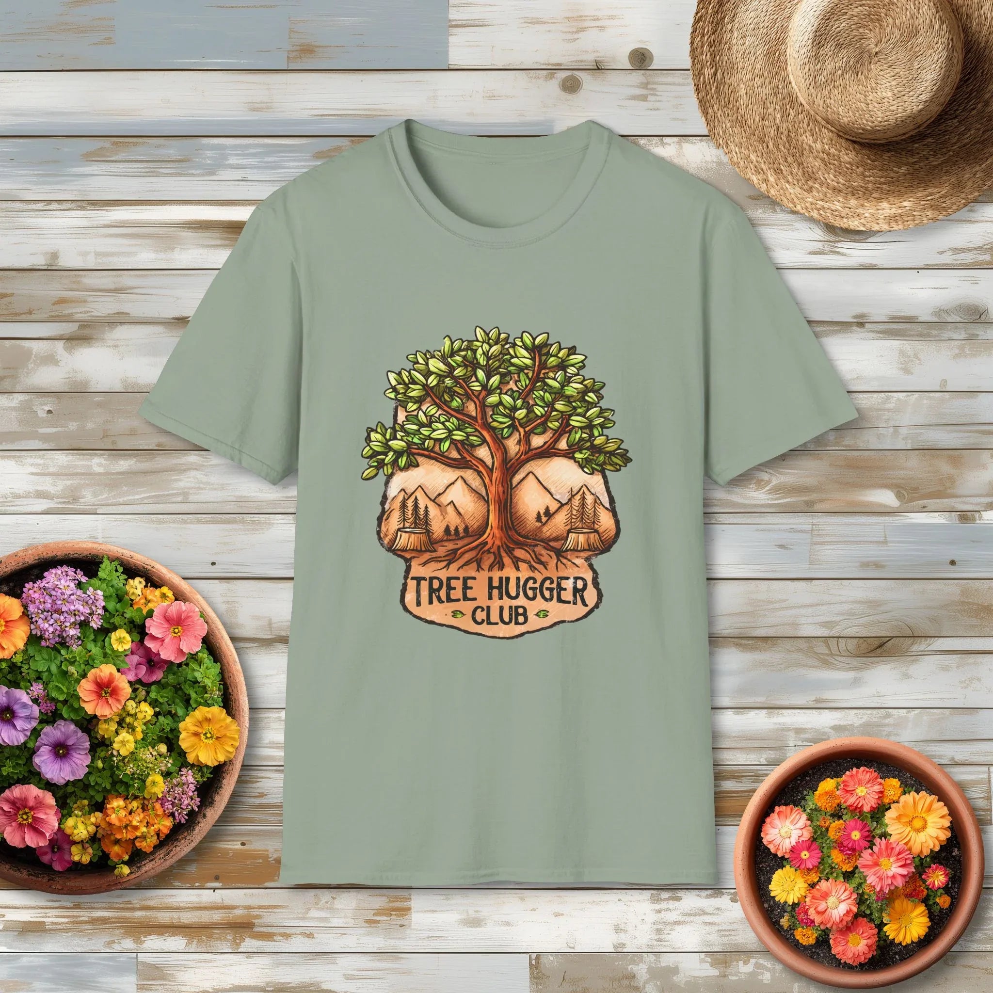 National Park Style Tree Hugger Club Shirt