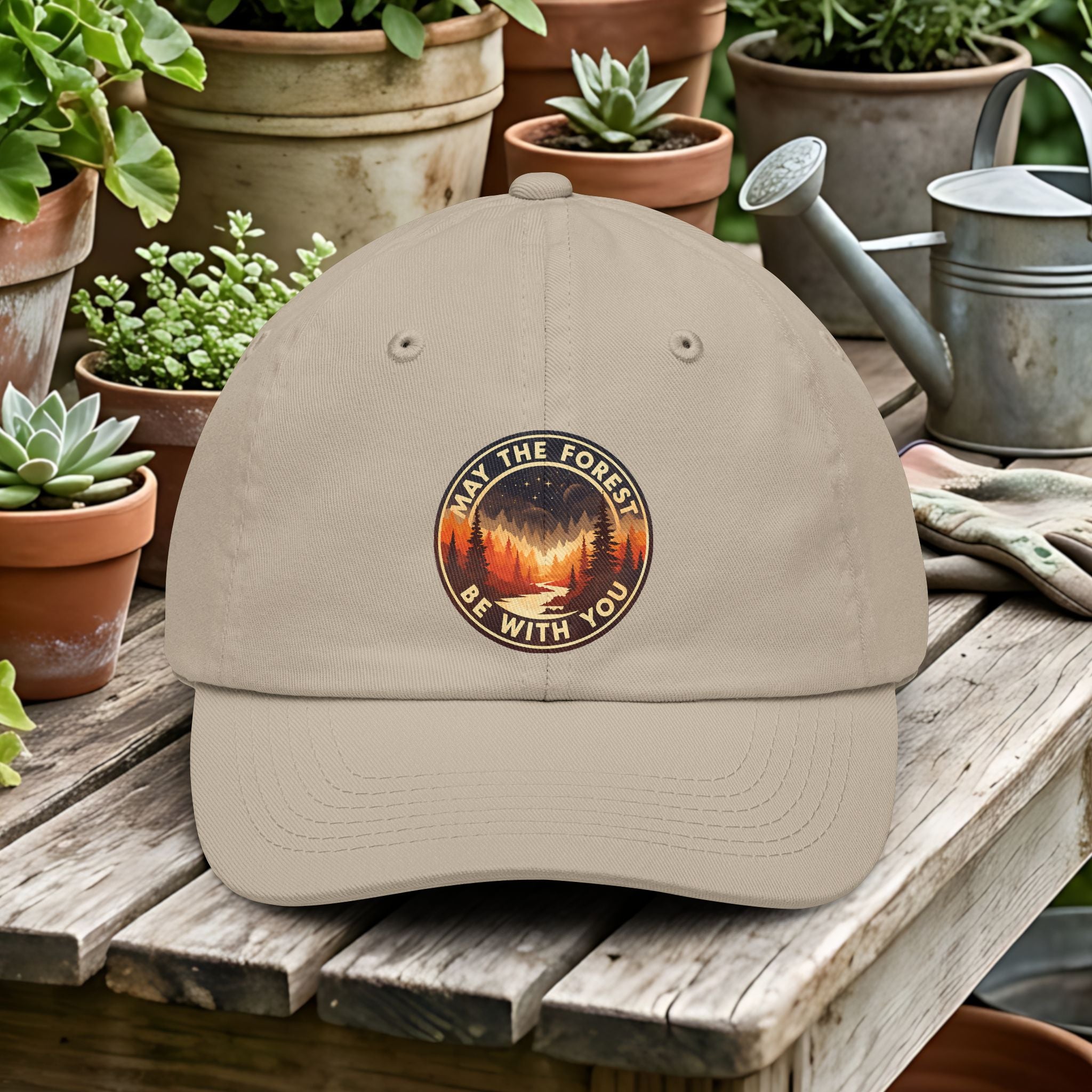Retro Sci-Fi May the Forest Be With You Dad Hat