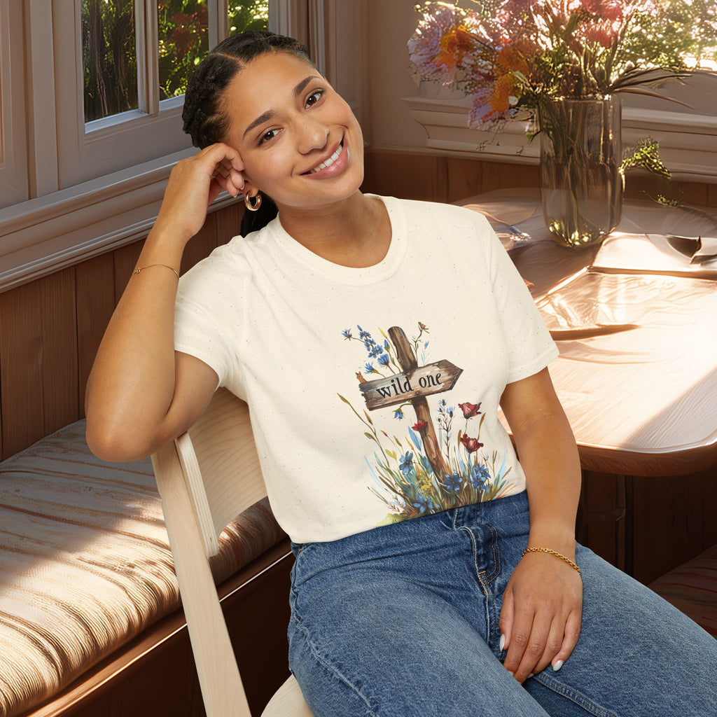 Wild One Wildflower Watercolor T-Shirt