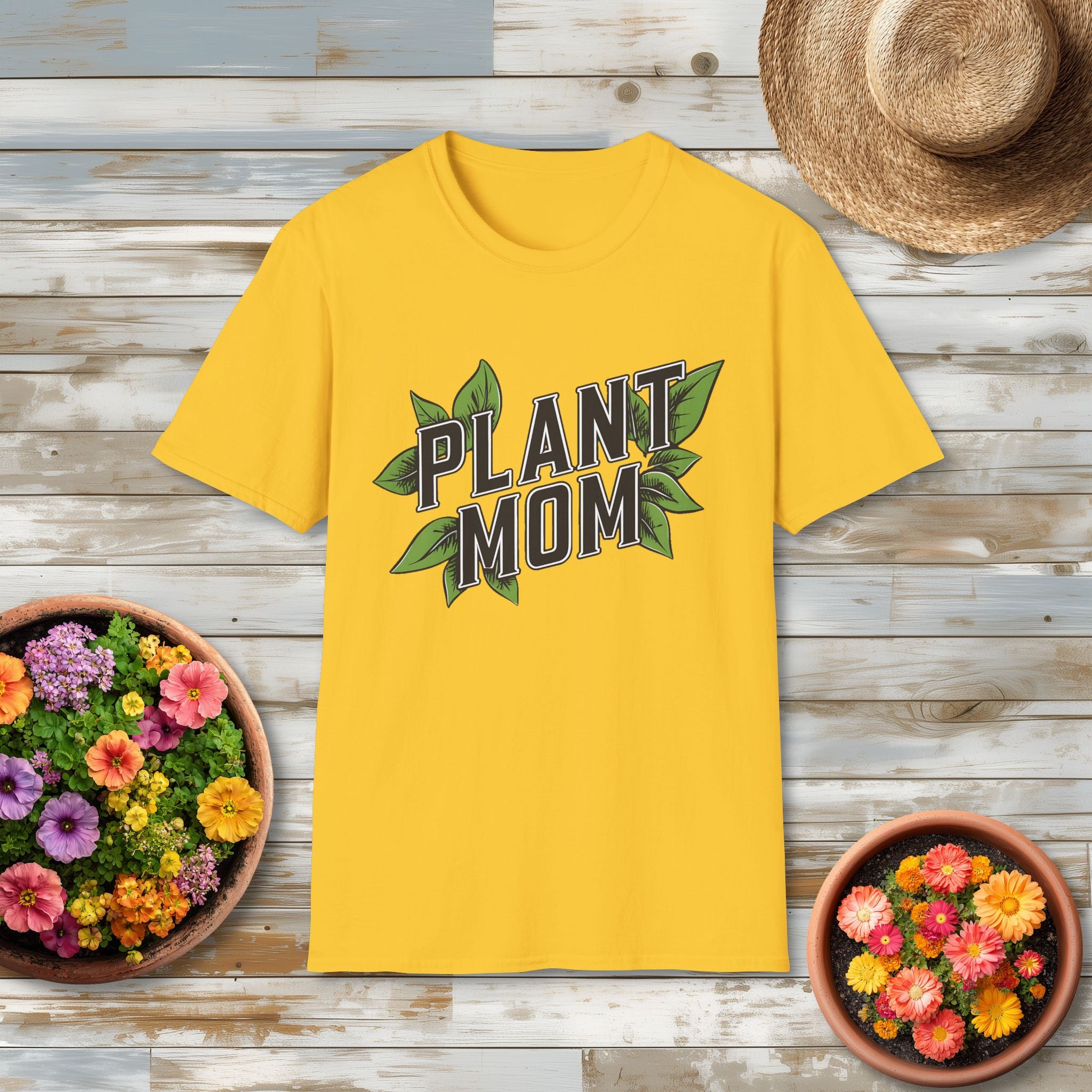 Plant Mom Varsity Shirt for Gardeners