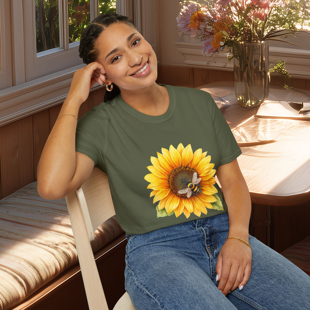 Sunflower and Honeybee T-Shirt