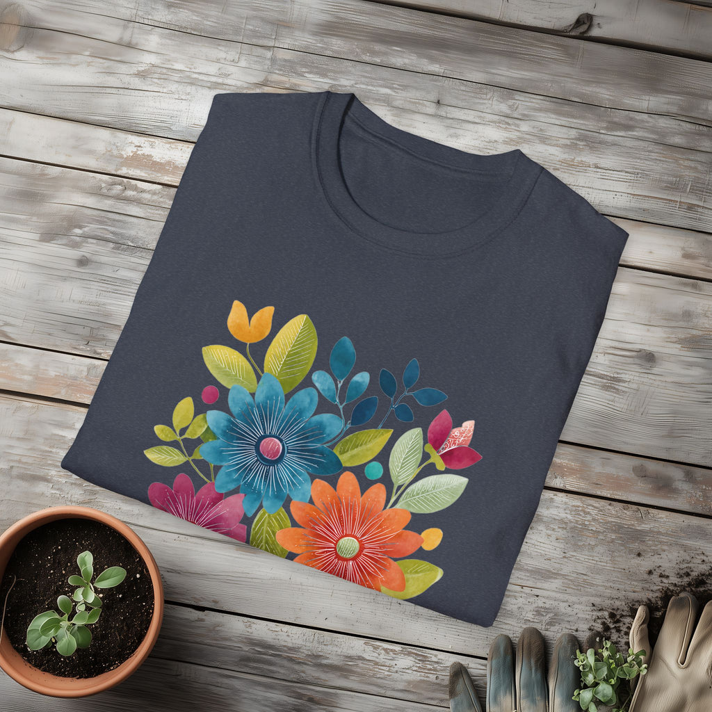 Retro Floral Collage Tee