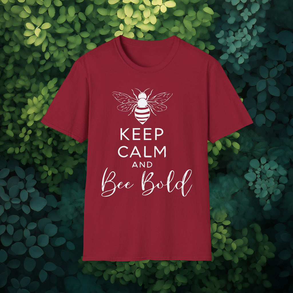 Keep Calm and Bee Bold T-Shirt for Bee and Nature Lovers