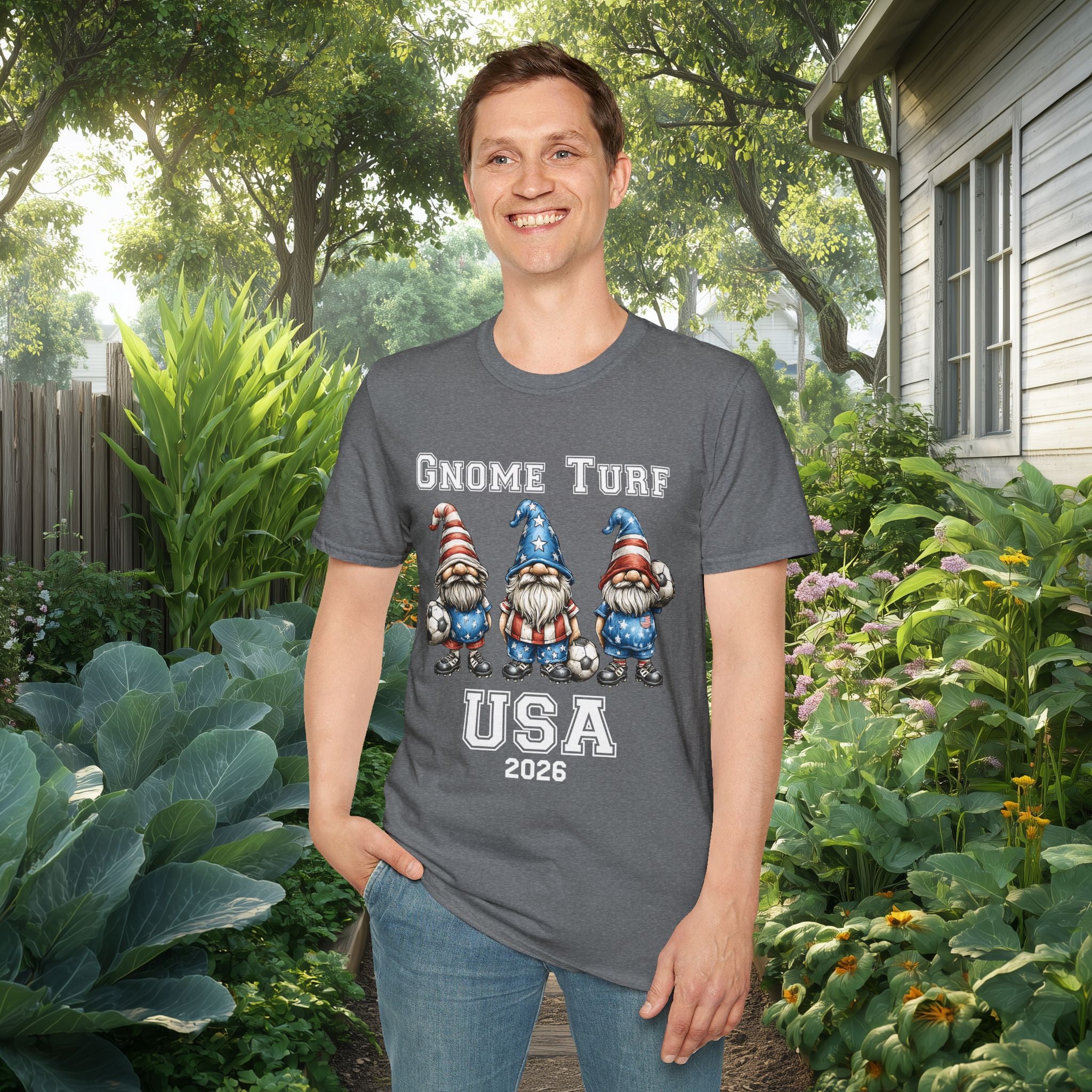 Gnome Turf USA 2026 Soccer Gnome T-Shirt