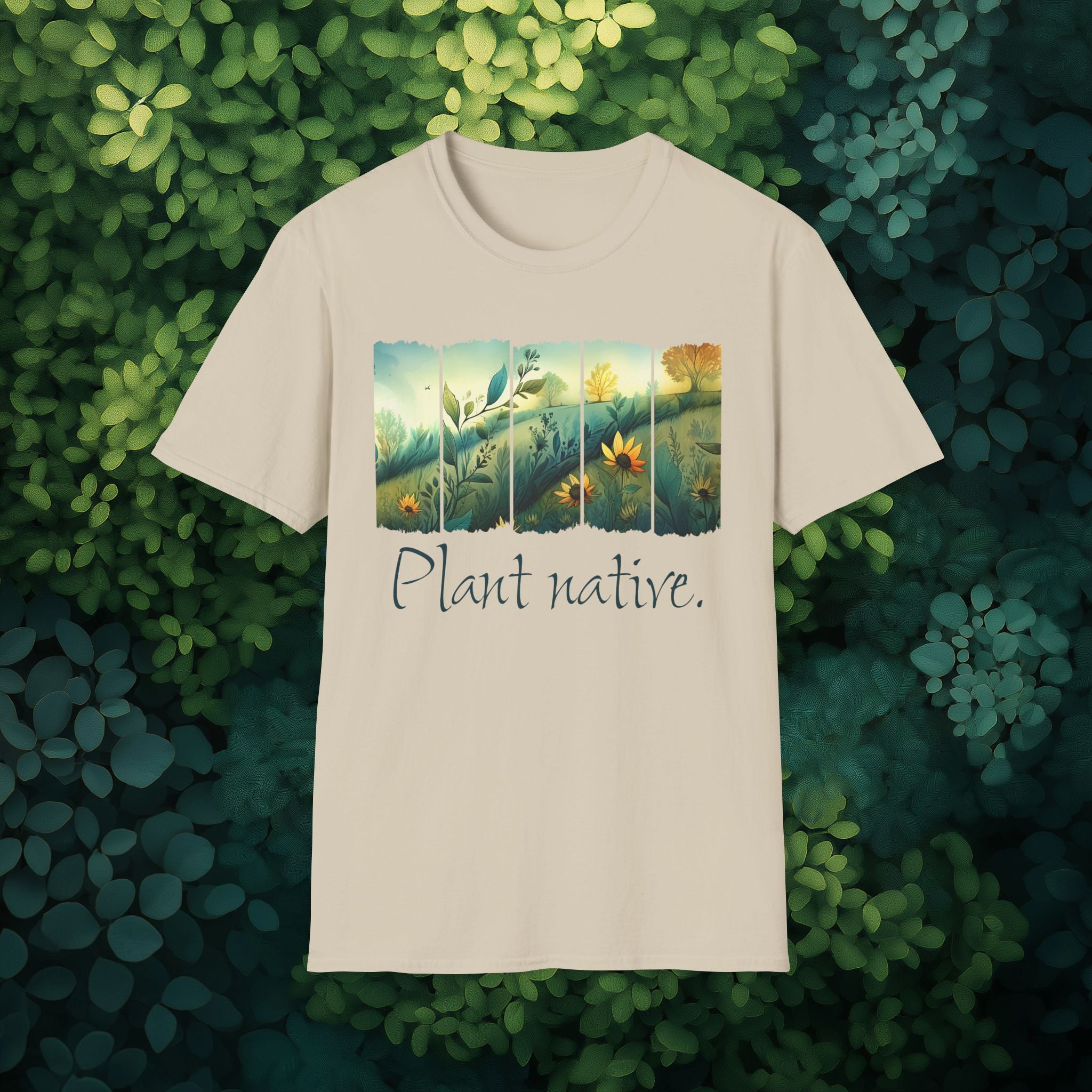 Plant Native Wildflower T-Shirt for Gardeners