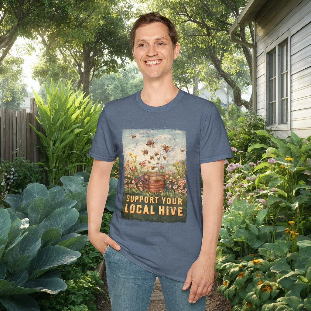 Vintage Support Your Local Hive Bee T-Shirt