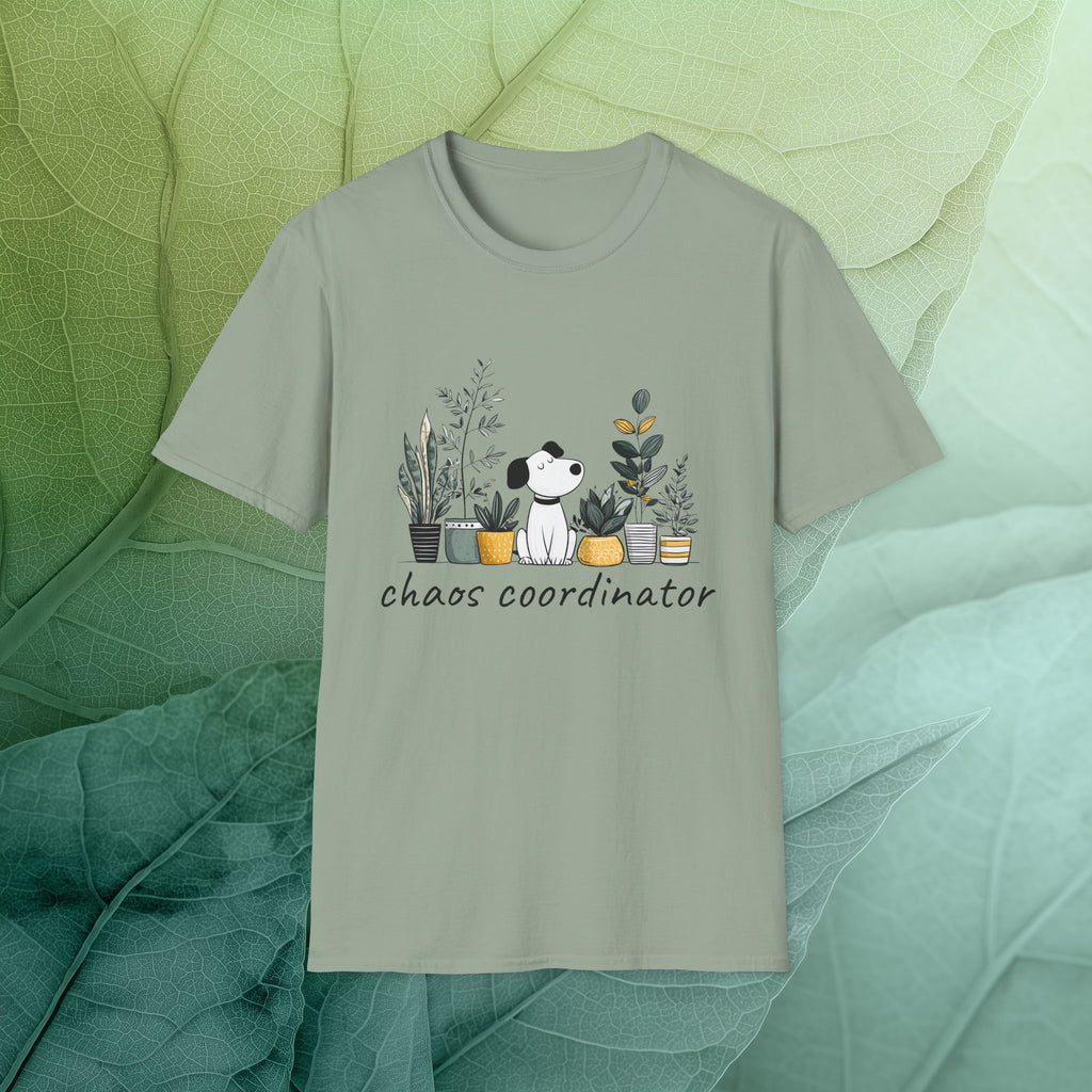 Chaos Coordinator Dog and Plant Lover T-Shirt