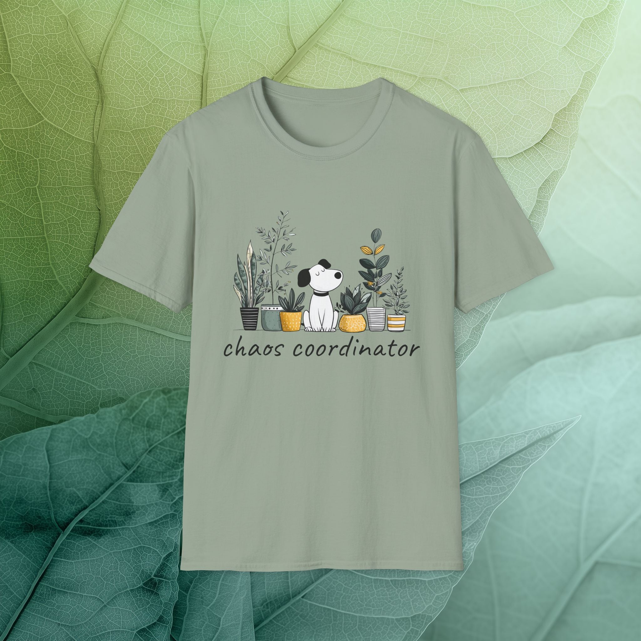 Chaos Coordinator Dog and Plant Lover T-Shirt