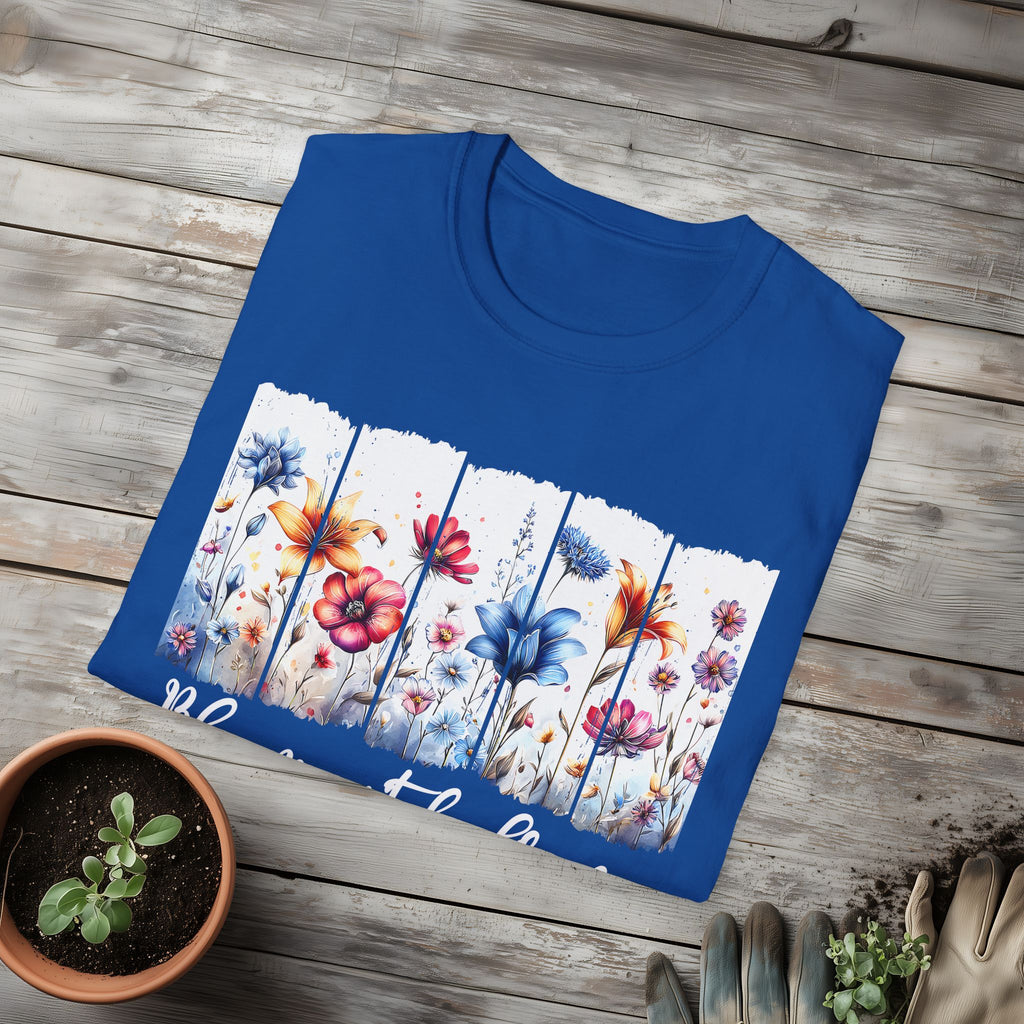 Bloom with Grace  Floral T-shirt for Nature and Flower Lovers