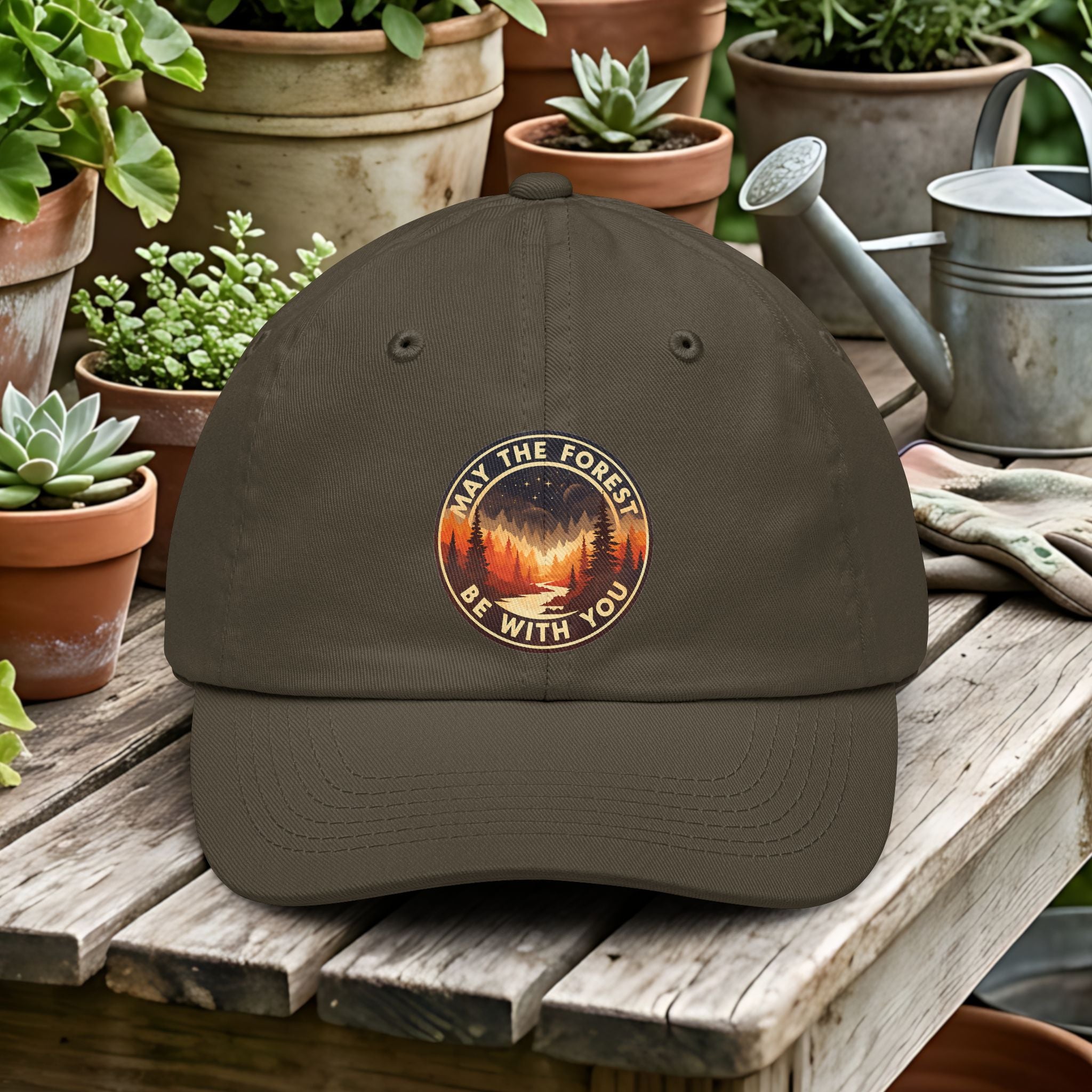 Retro Sci-Fi May the Forest Be With You Dad Hat