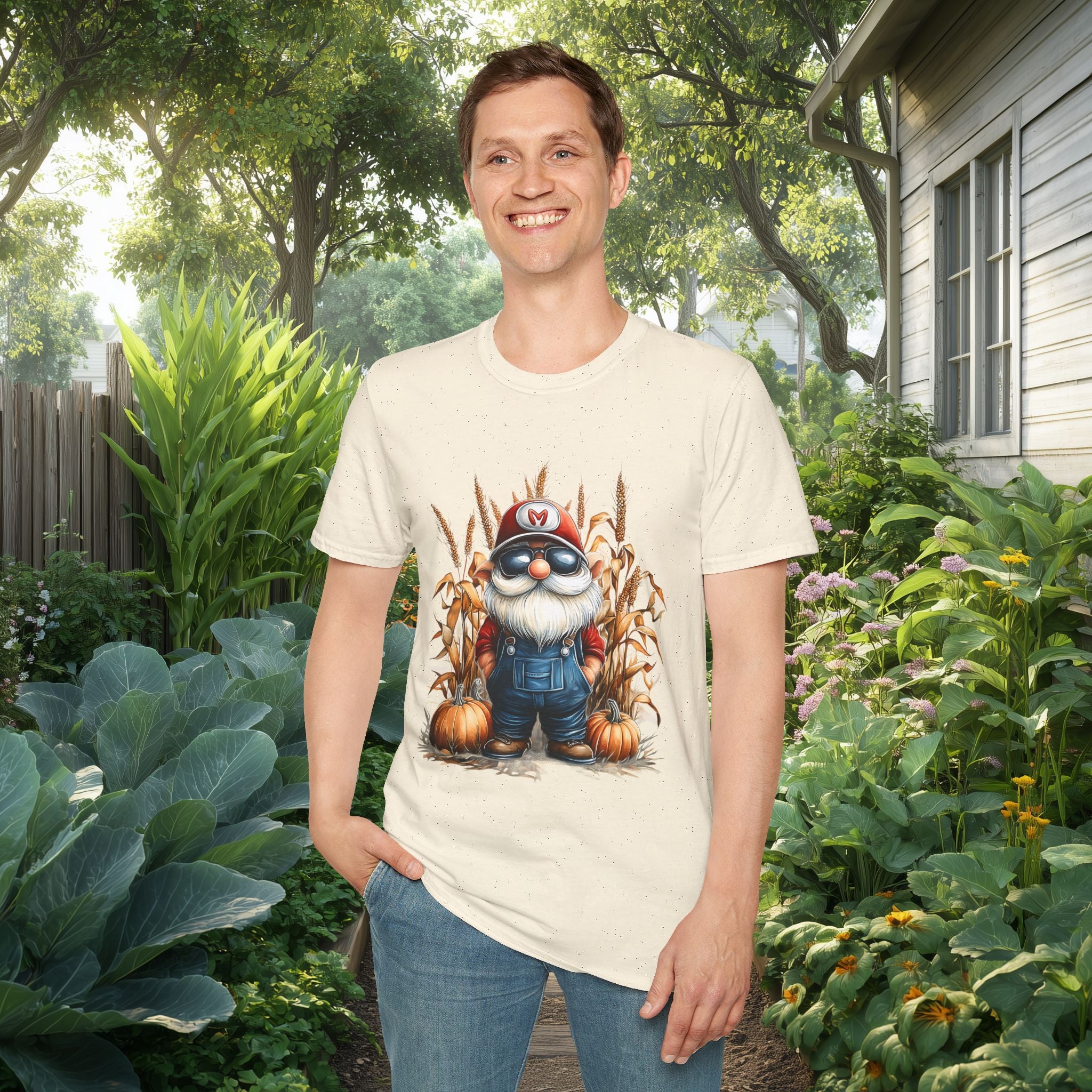 Harvest Season Gnome Farmer T-Shirt