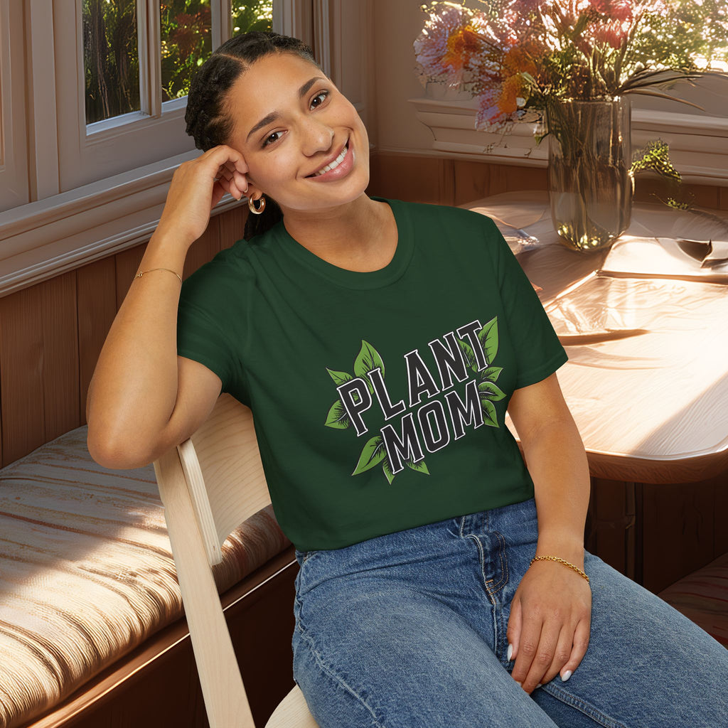 Plant Mom Varsity Shirt for Gardeners