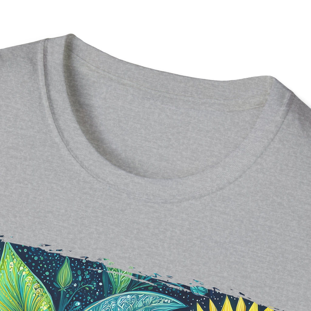 Whimsical Sunflower Garden T-Shirt for Plant Lovers and Gardeners
