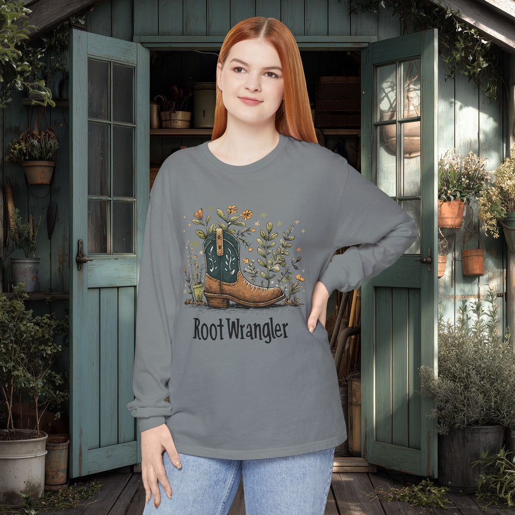Root Wrangler Western Gardening Long Sleeve T-Shirt