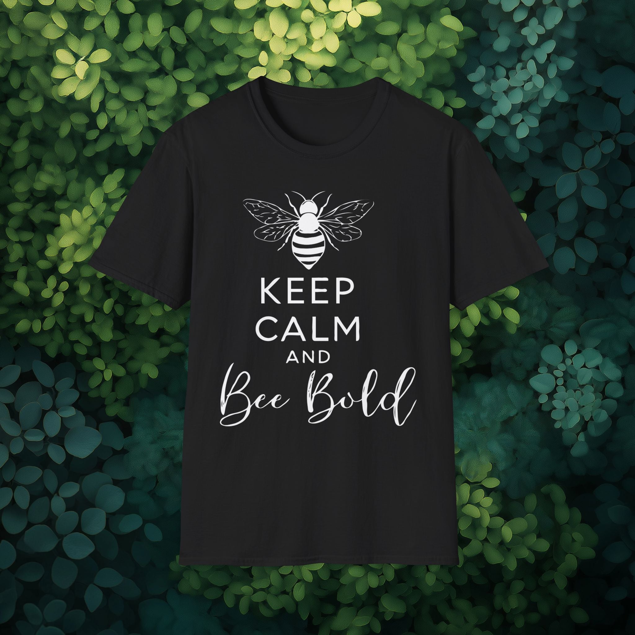 Keep Calm and Bee Bold T-Shirt for Bee and Nature Lovers