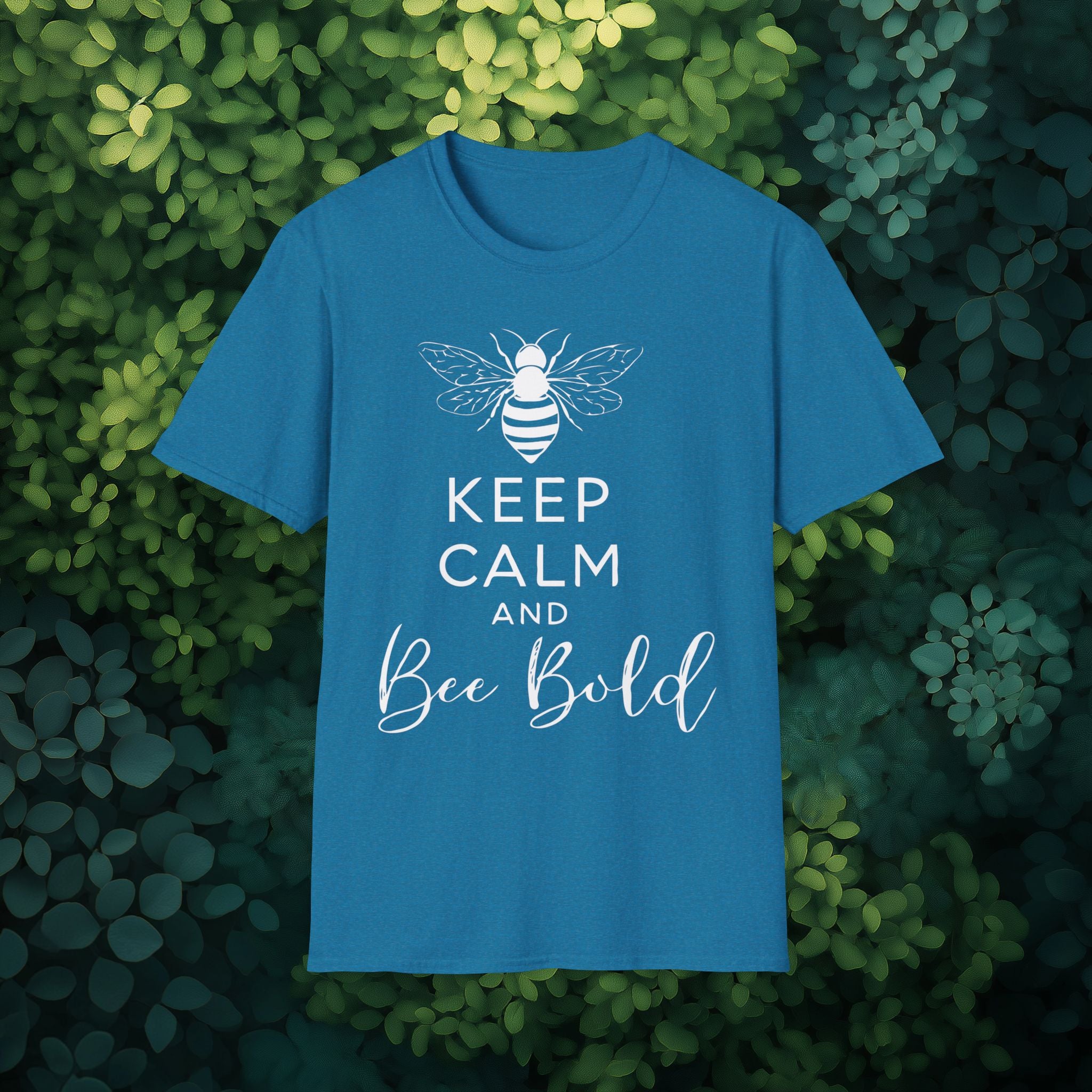 Keep Calm and Bee Bold T-Shirt for Bee and Nature Lovers