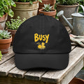 Busy Bee Cartoon Dad Hat for Beekeepers and Nature Lovers