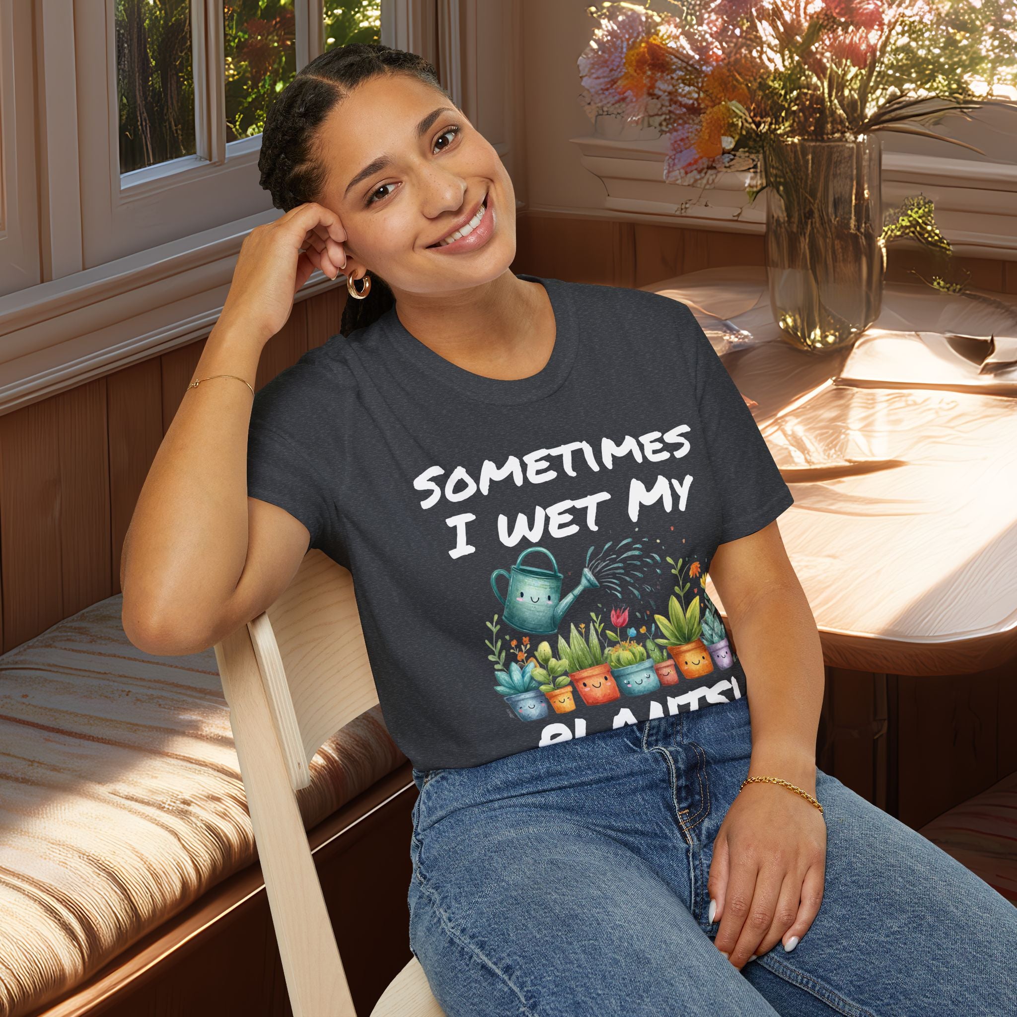 Cartoon Sometimes I Wet My Plants T-Shirt