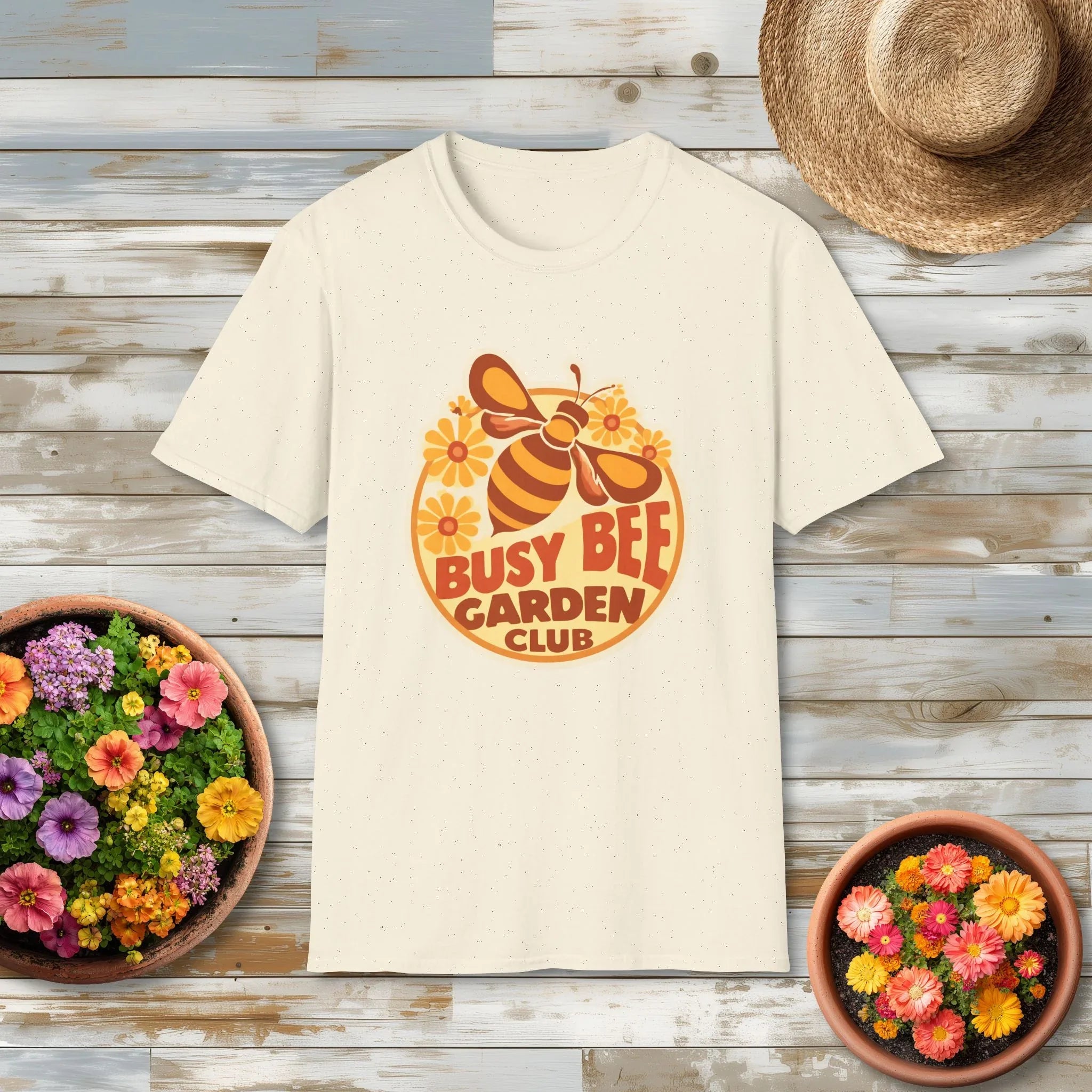 Busy Bee Garden Club Shirt – Retro 60s Bee Tee