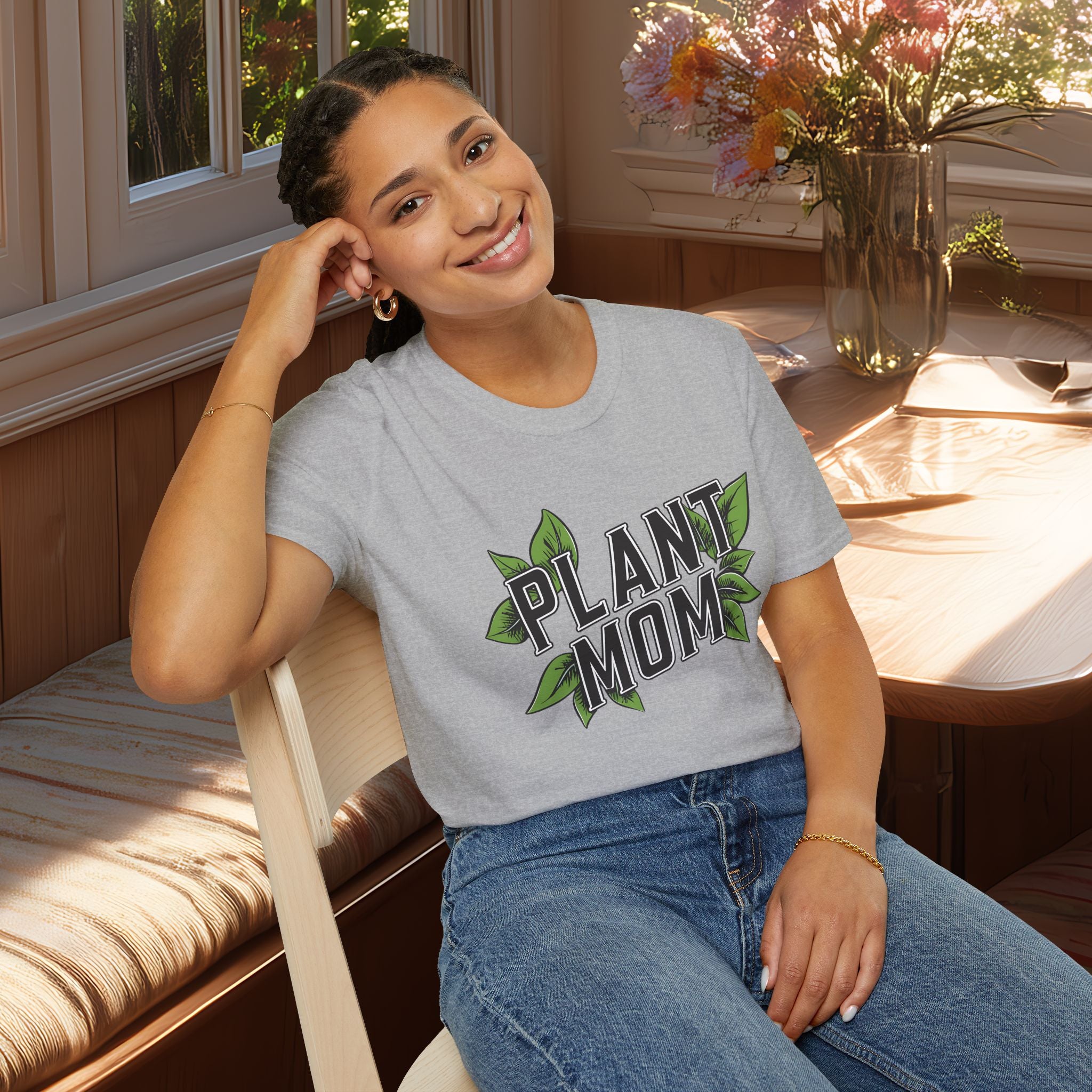 Plant Mom Varsity Shirt for Gardeners