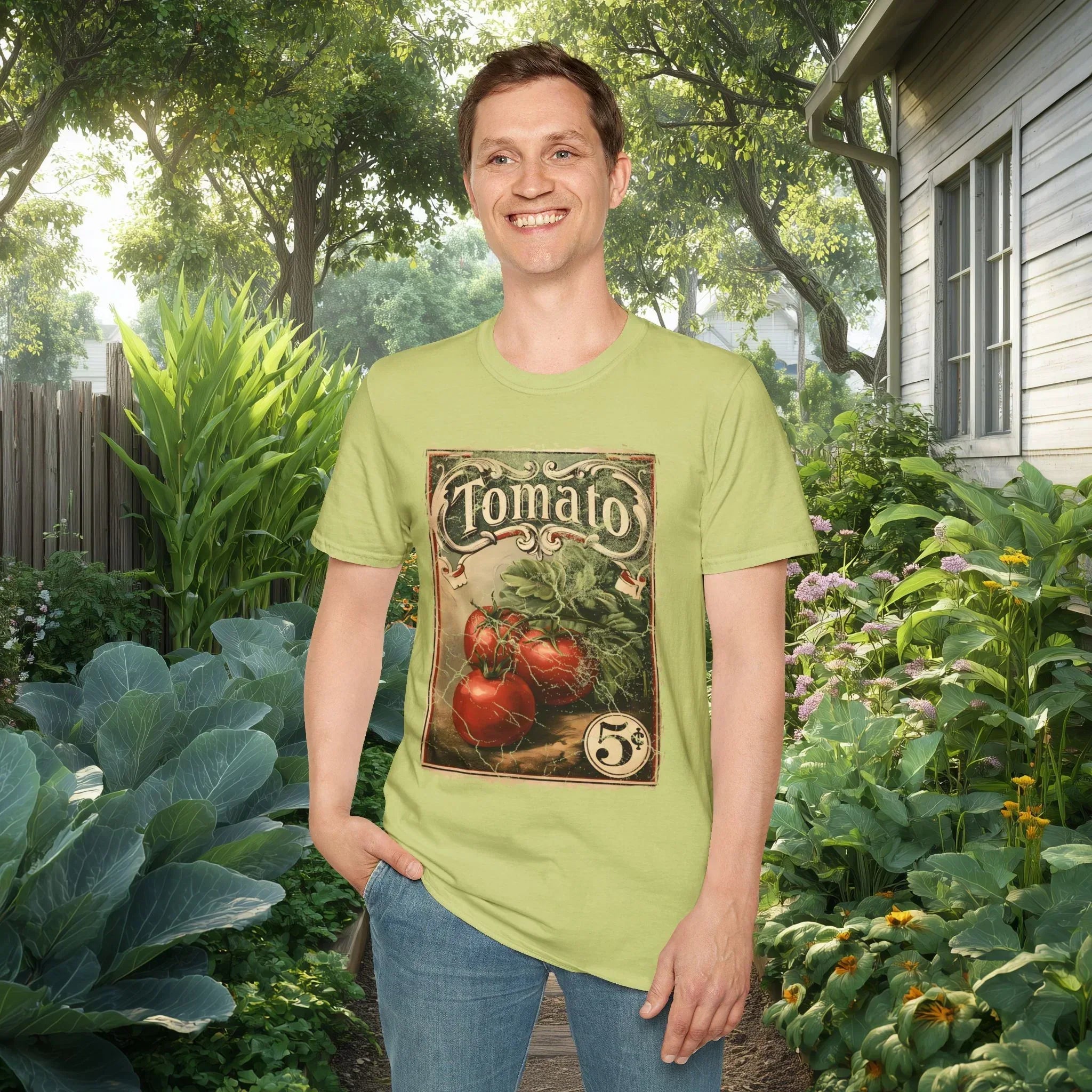 Vintage Tomato Seed Packet Shirt