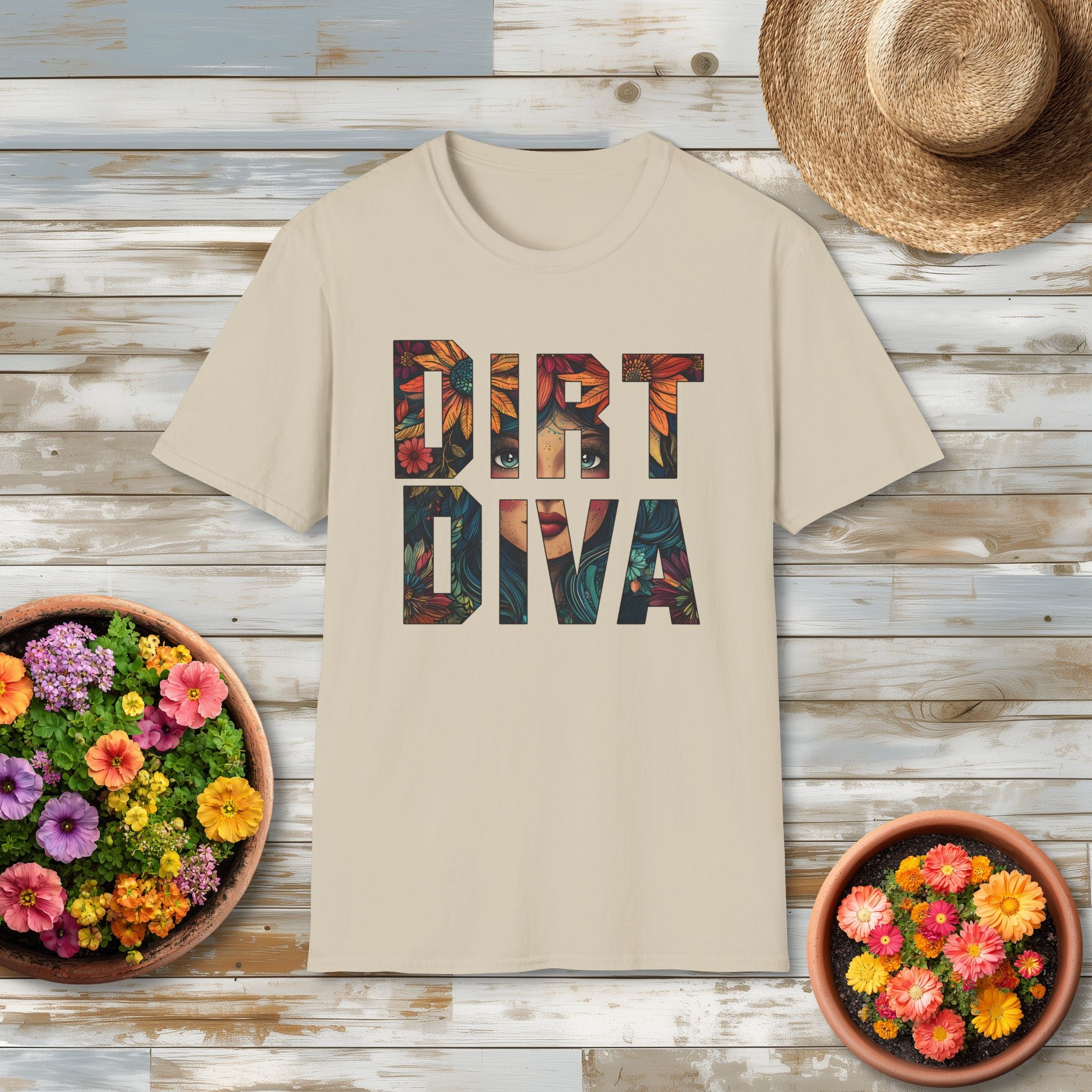 Boho Dirt Diva T-Shirt for  Nature Lovers