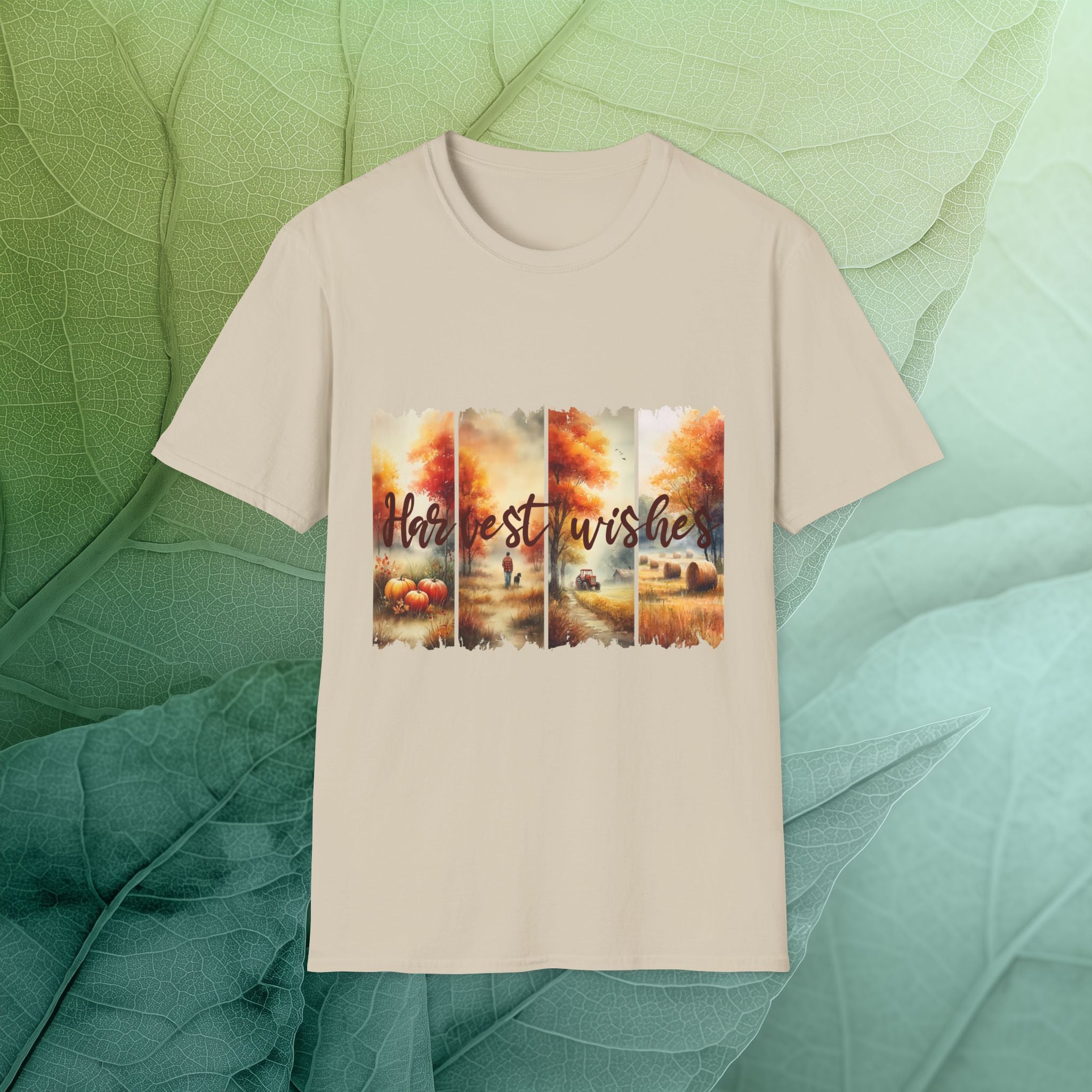 Harvest Wishes Farm Scene T-Shirt