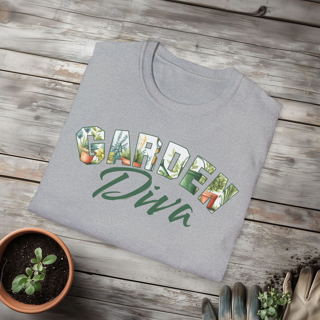 Garden Diva T-Shirt for Plant Lovers and Gardeners