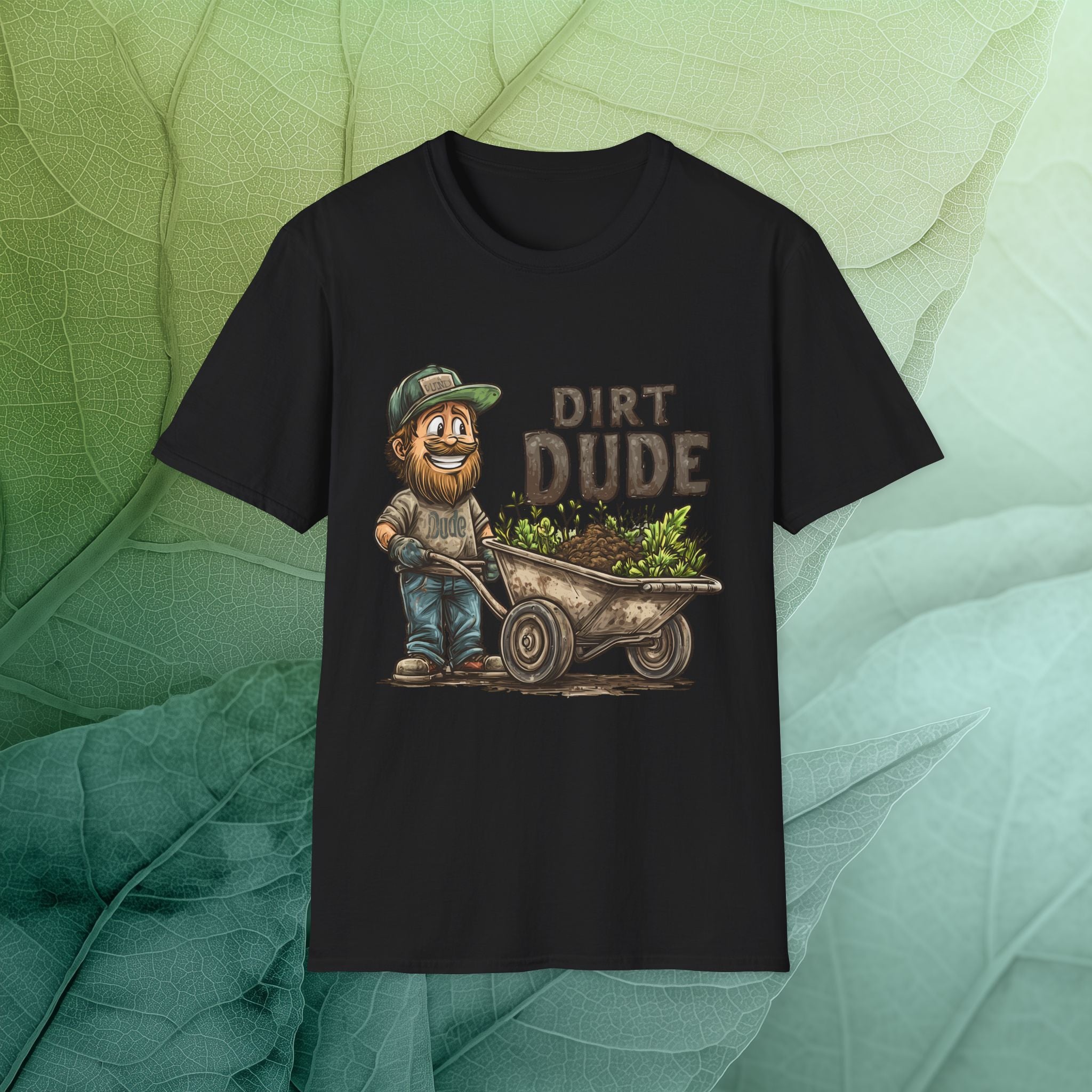 Dirt Dude with Wheelbarrow T-Shirt
