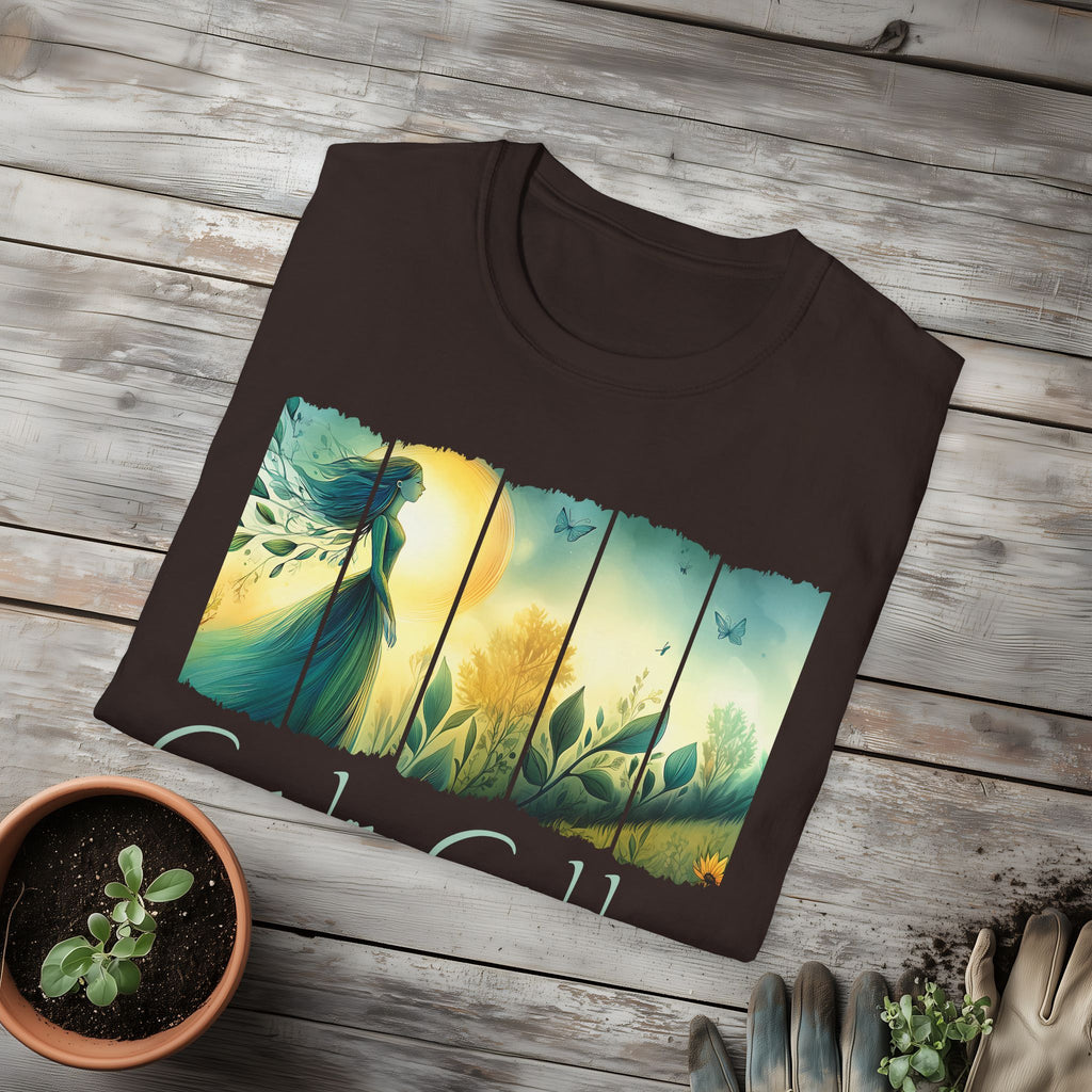 Divine Feminine Garden T-Shirt for Gardeners
