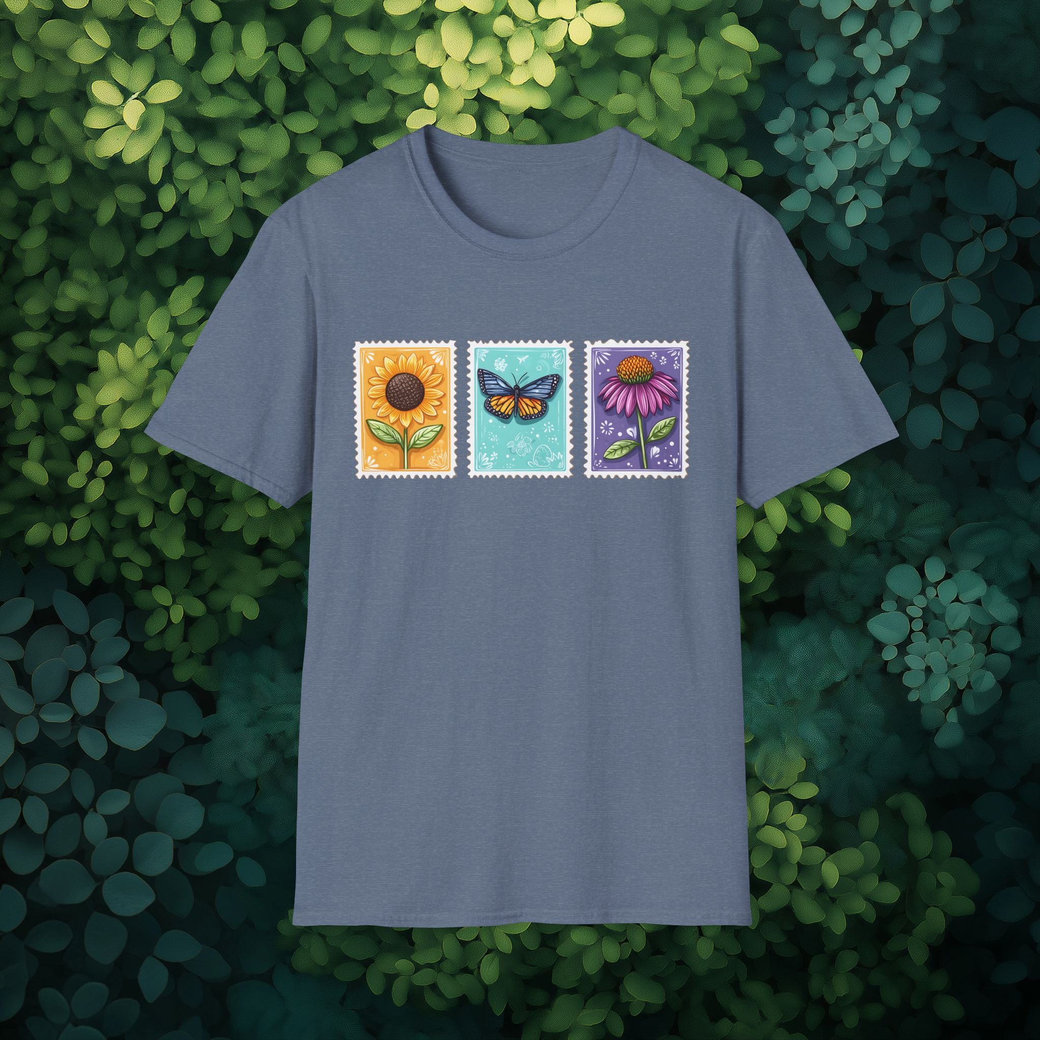 Trio of Floral Postage Stamps T-Shirt