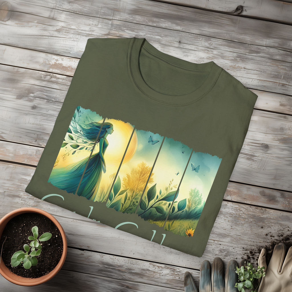 Divine Feminine Garden T-Shirt for Gardeners