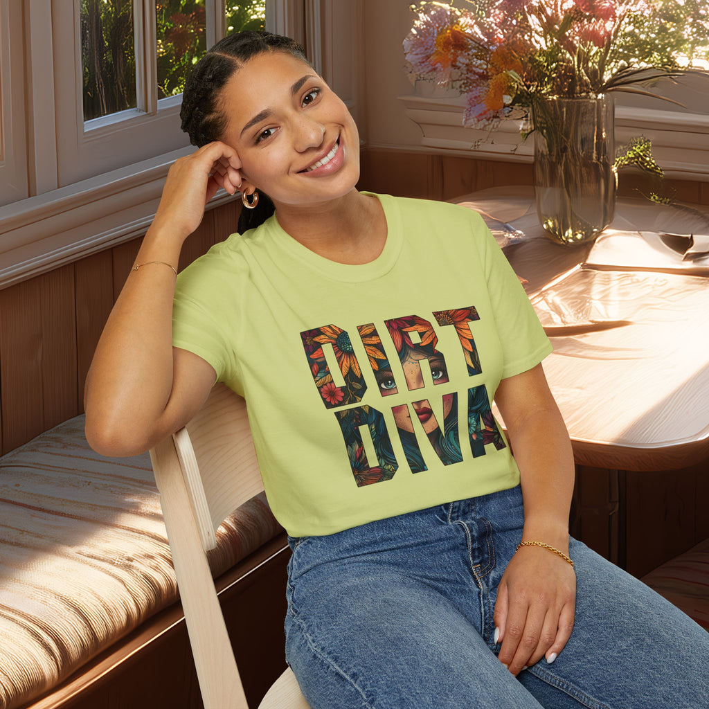 Boho Dirt Diva T-Shirt for  Nature Lovers