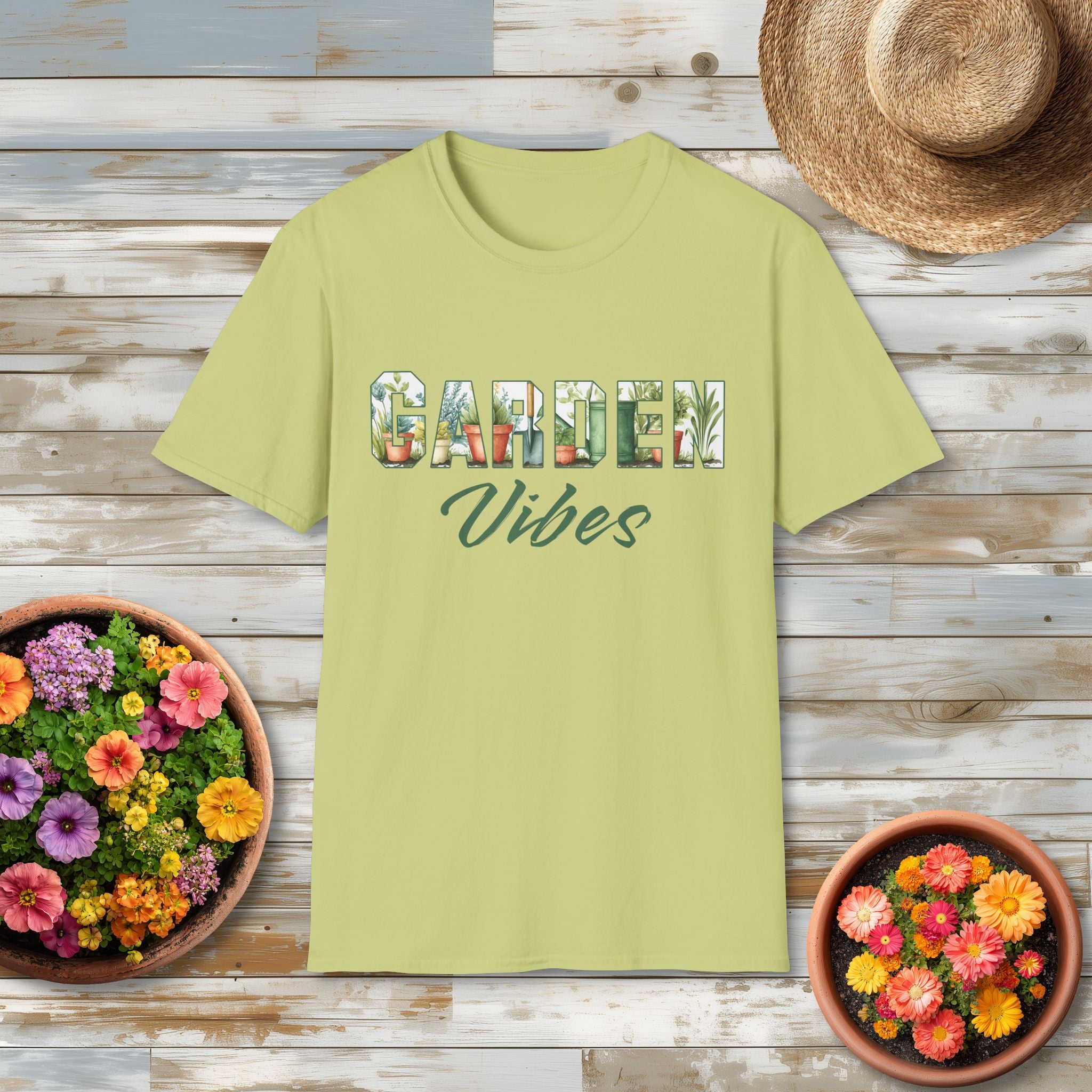 Garden Vibes T-Shirt for Plant Lovers and Gardeners