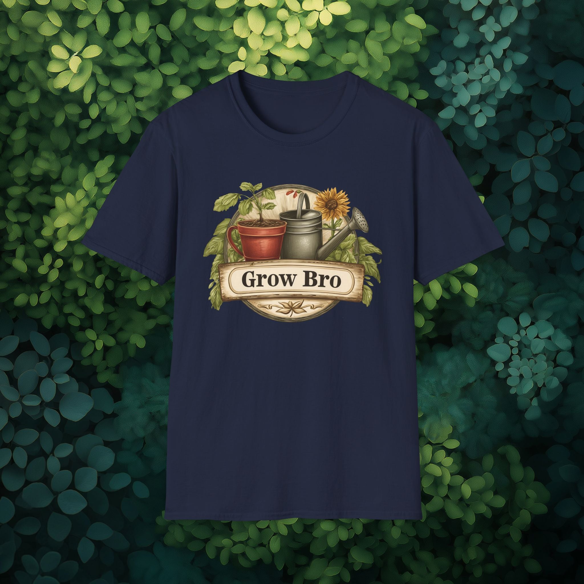 Vintage Grow Bro T-Shirt for  Backyard Gardeners