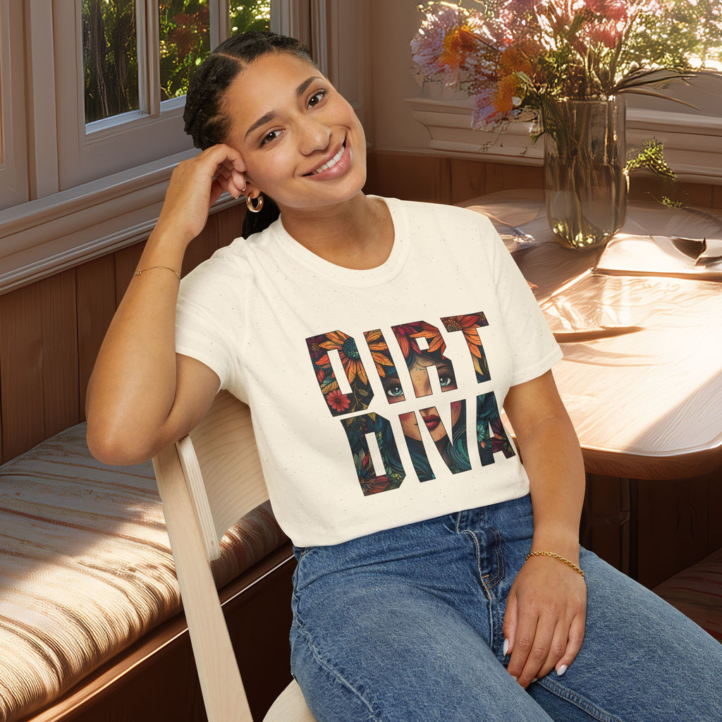 Boho Dirt Diva T-Shirt for  Nature Lovers