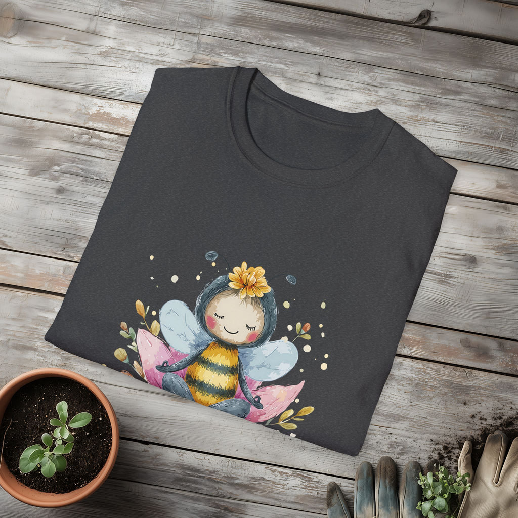 Bee Yourself Meditation Unisex T-Shirt for Yoga Enthusiasts