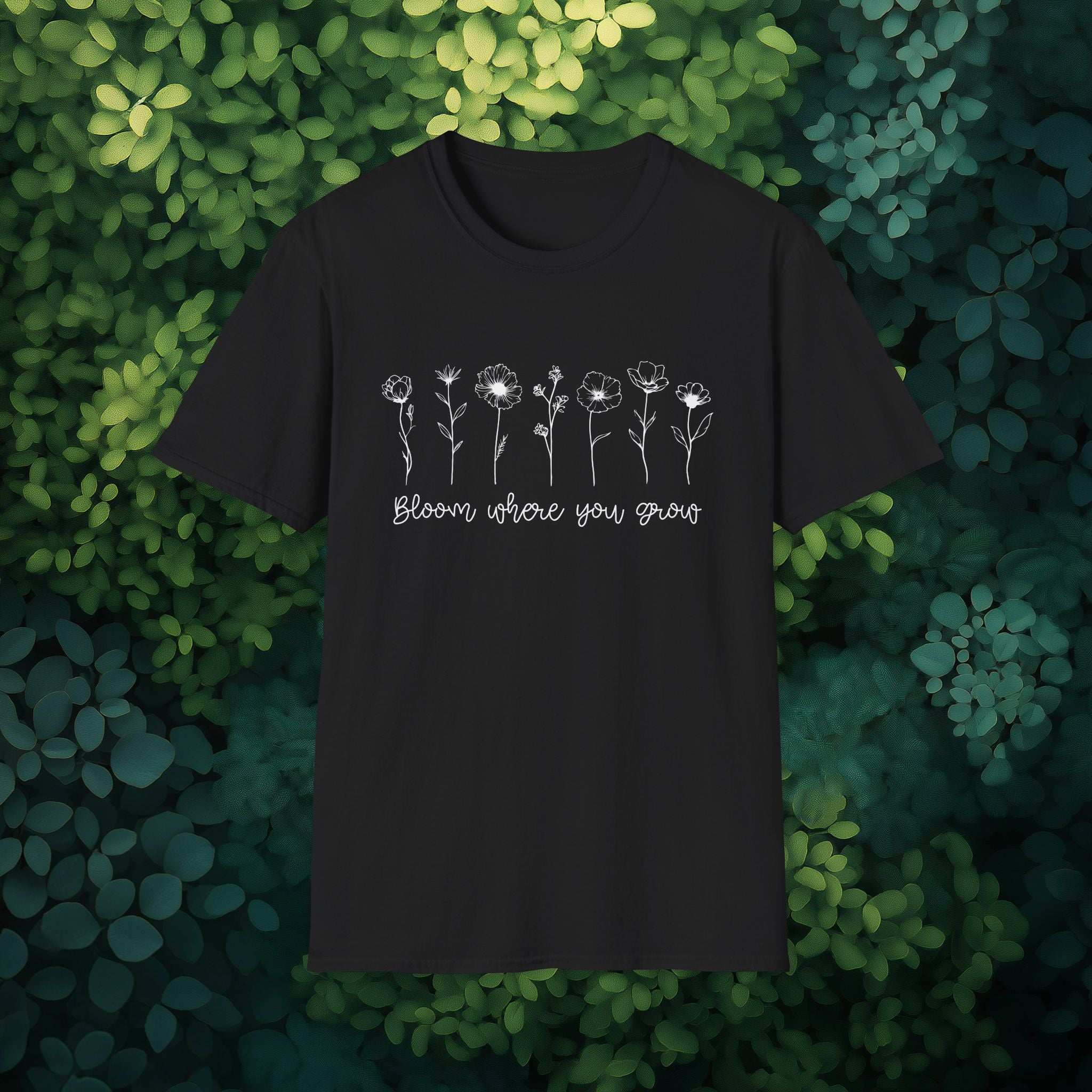 Bloom Where You Grow Motivational T-Shirt