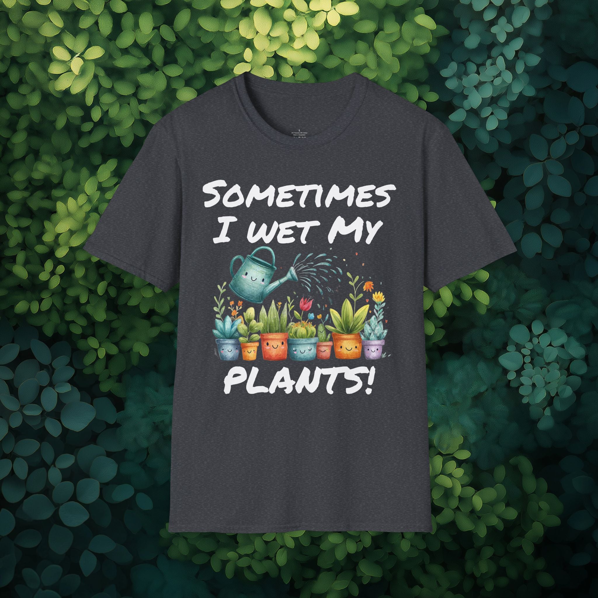 Cartoon Sometimes I Wet My Plants T-Shirt