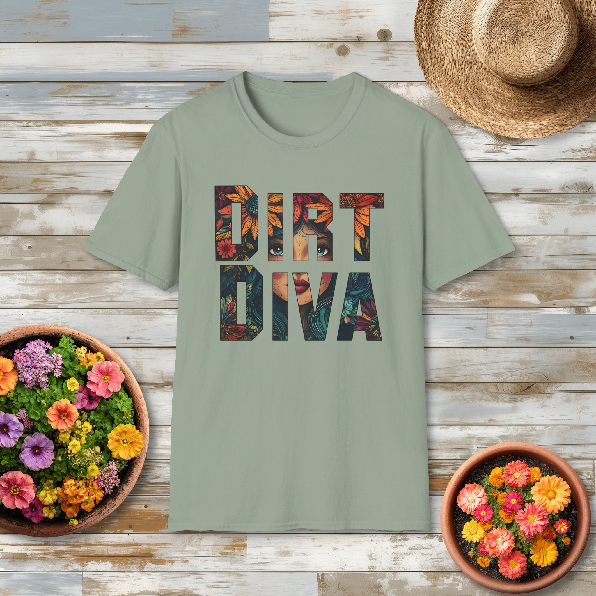 Boho Dirt Diva T-Shirt for  Nature Lovers