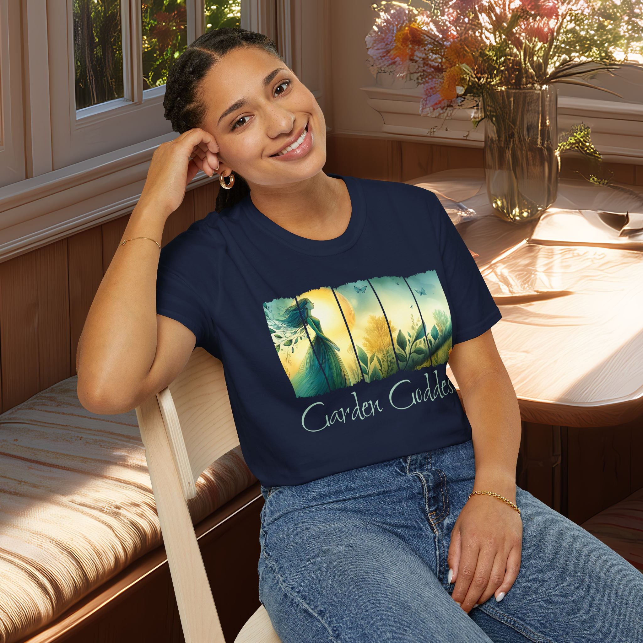 Divine Feminine Garden T-Shirt for Gardeners