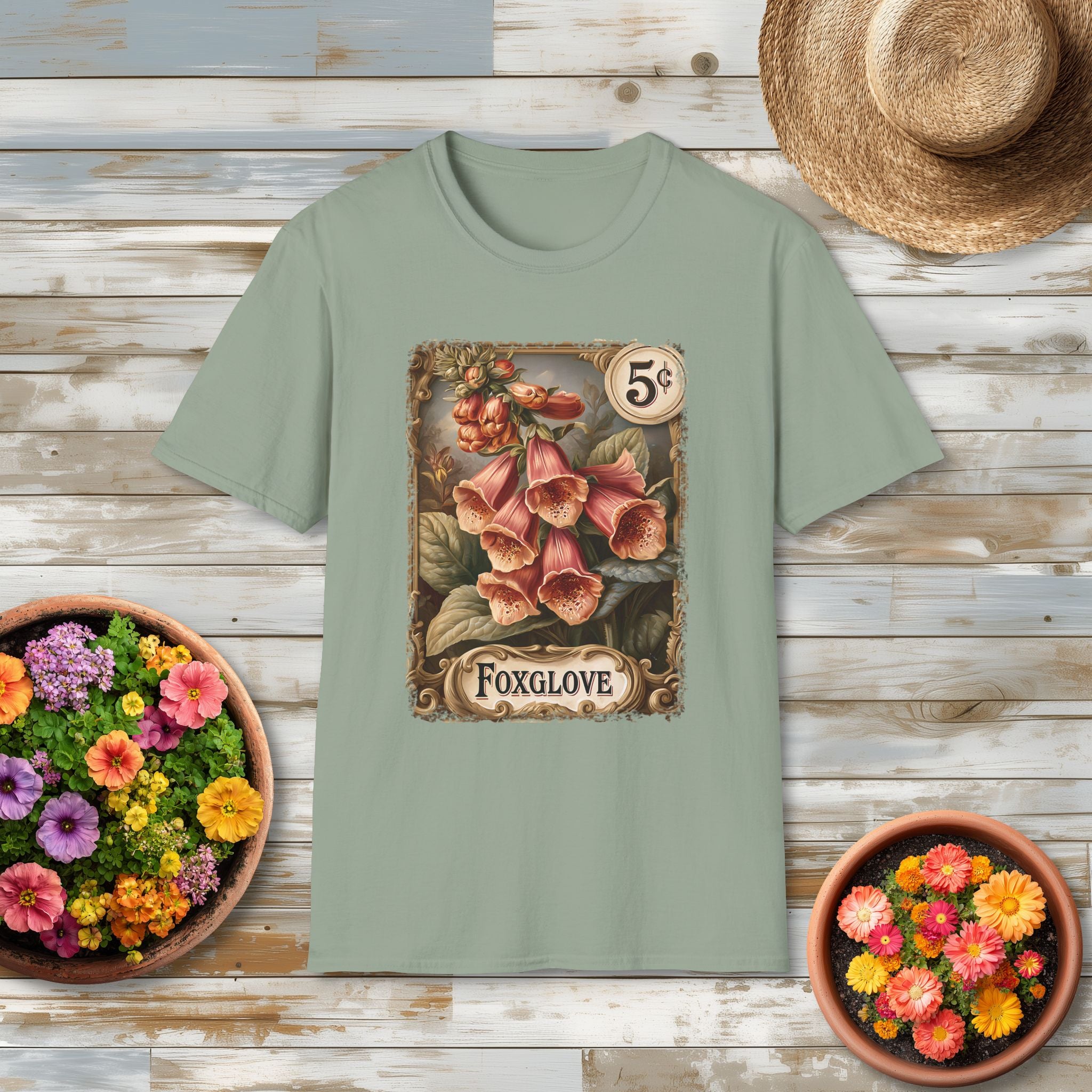 Foxglove Vintage Seed Packet T-Shirt