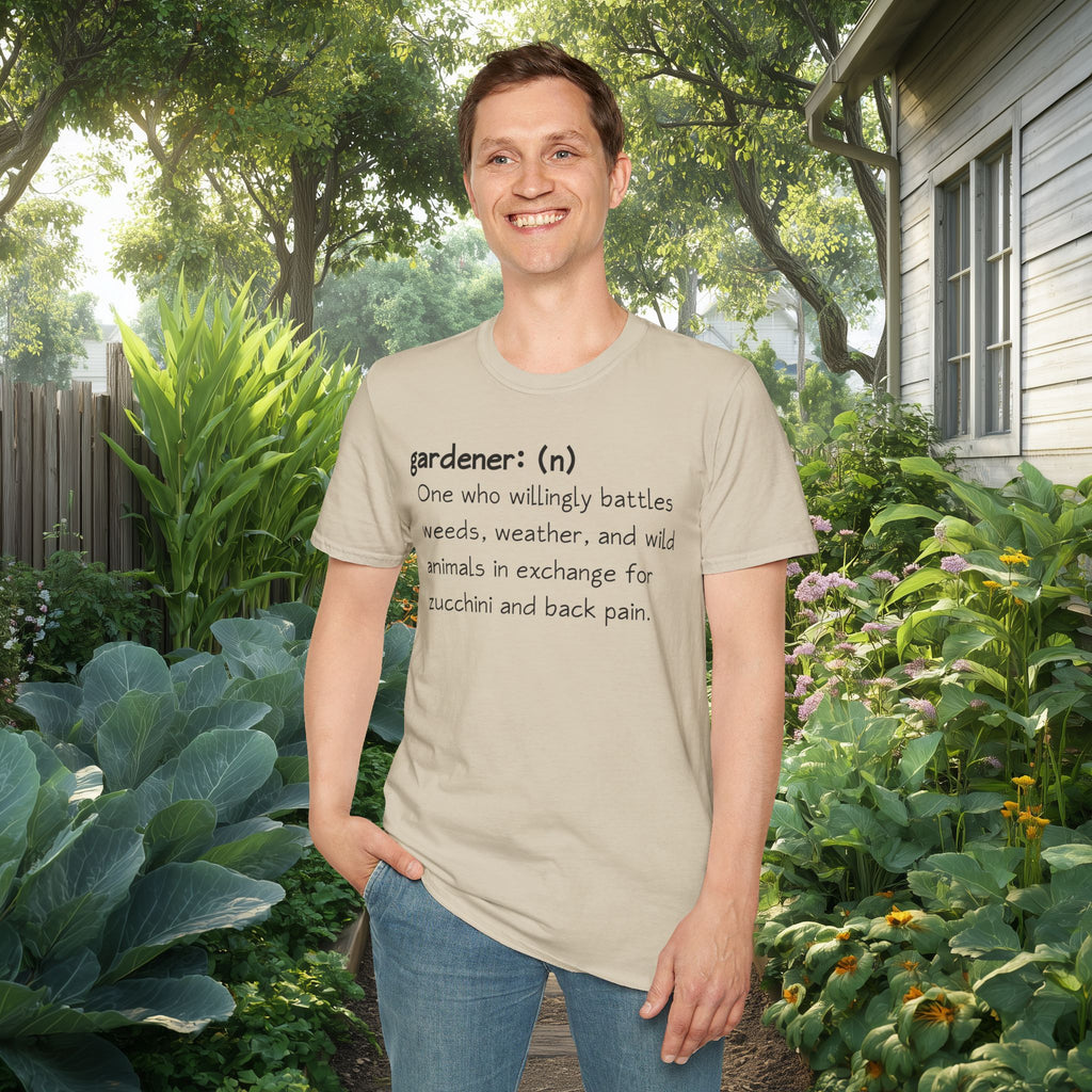 Gardener Definition, Zucchini and Back Pain T-Shirt