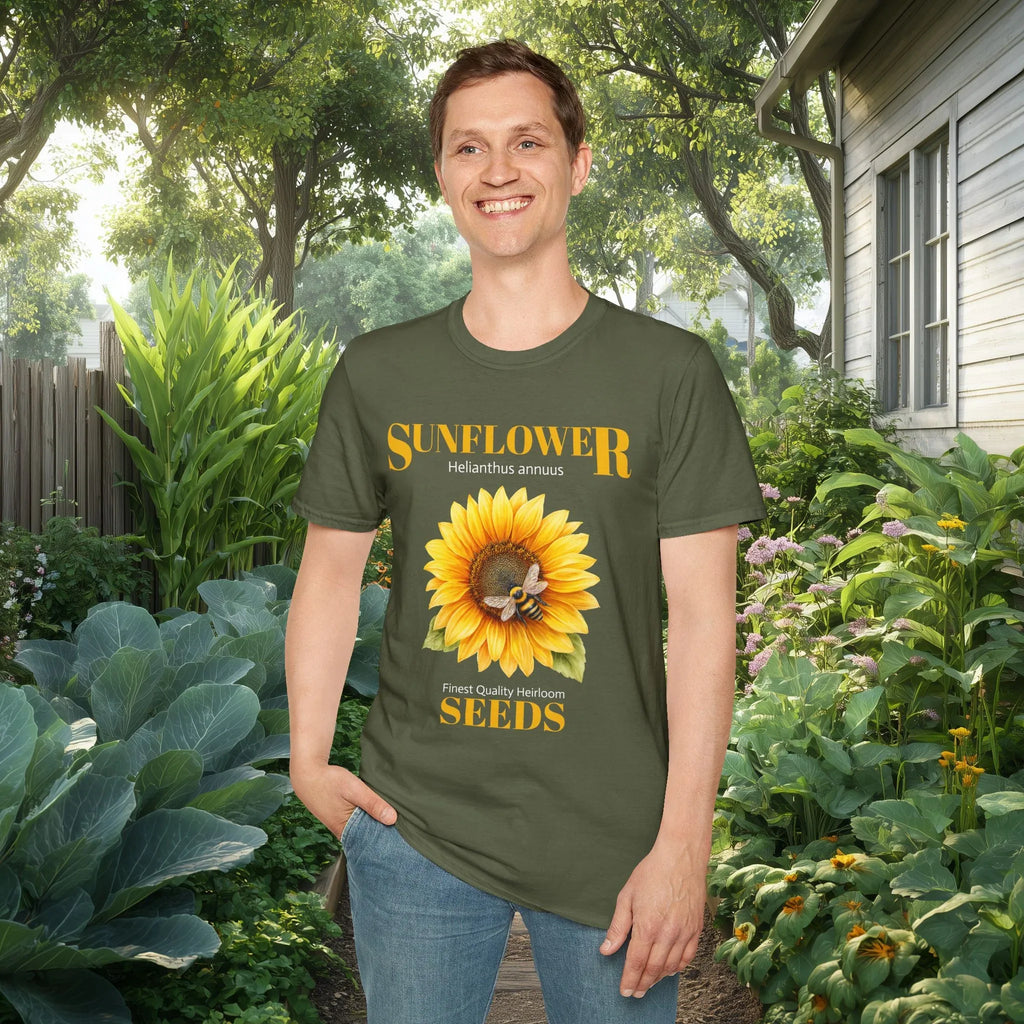 Sunflower Vintage Seed Packet Shirt