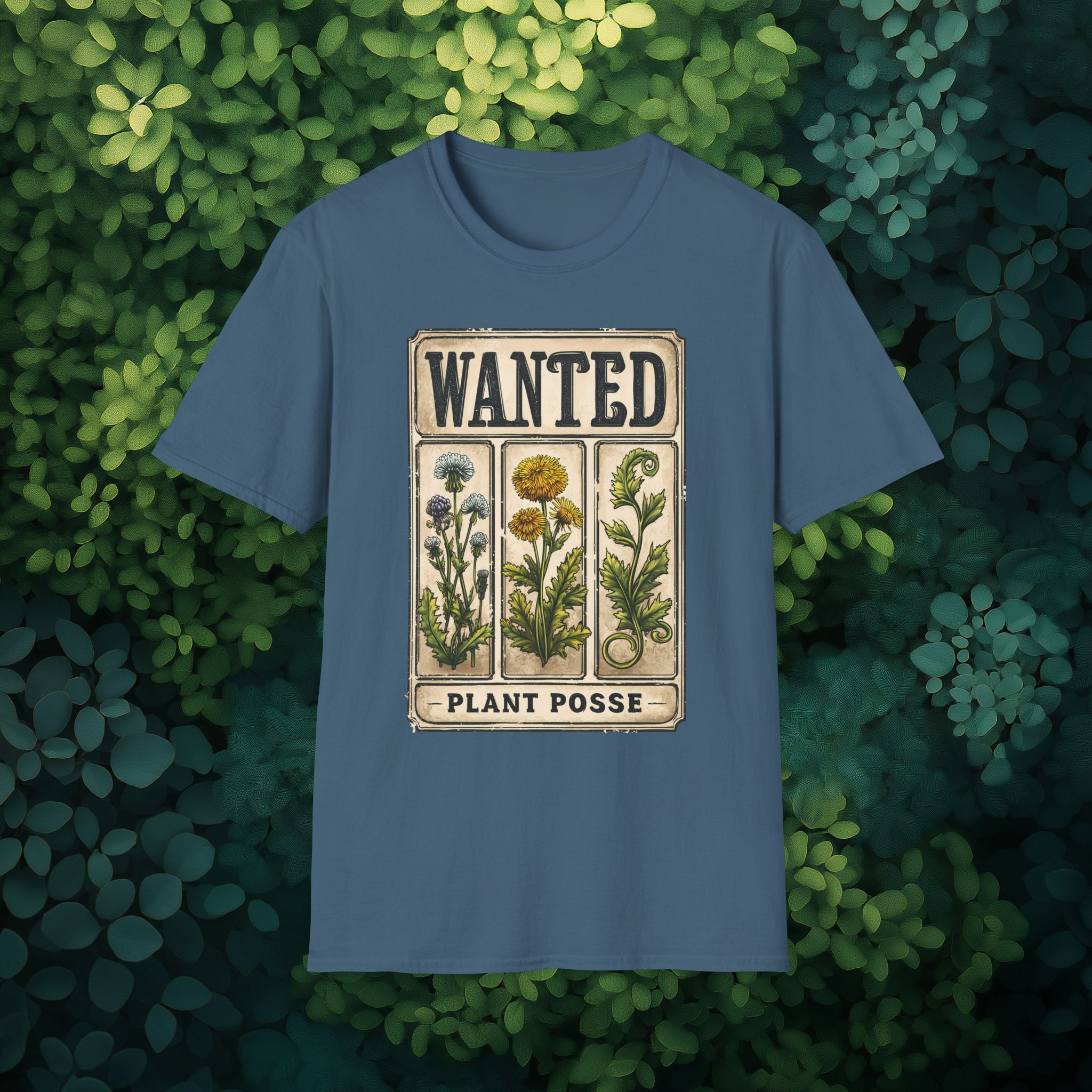 Wanted Poster Weed Plant Posse T-Shirt – Punny Garden Humor