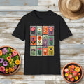 Charming Flower Stamp Collage T-Shirt