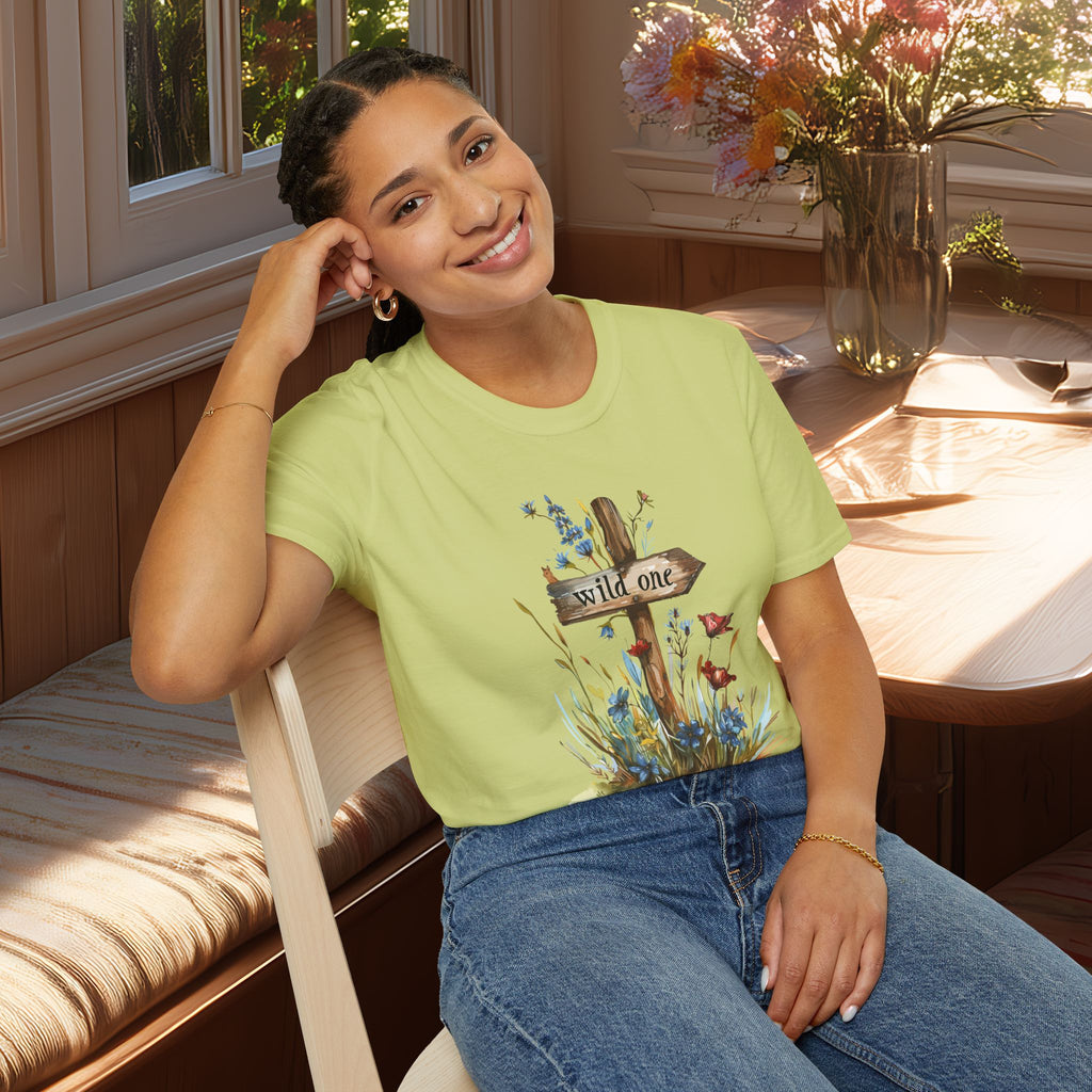 Wild One Wildflower Watercolor T-Shirt
