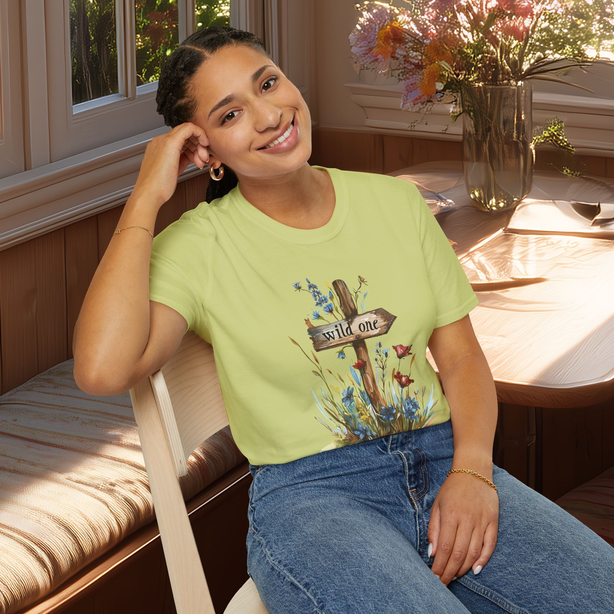 Wild One Wildflower Watercolor T-Shirt