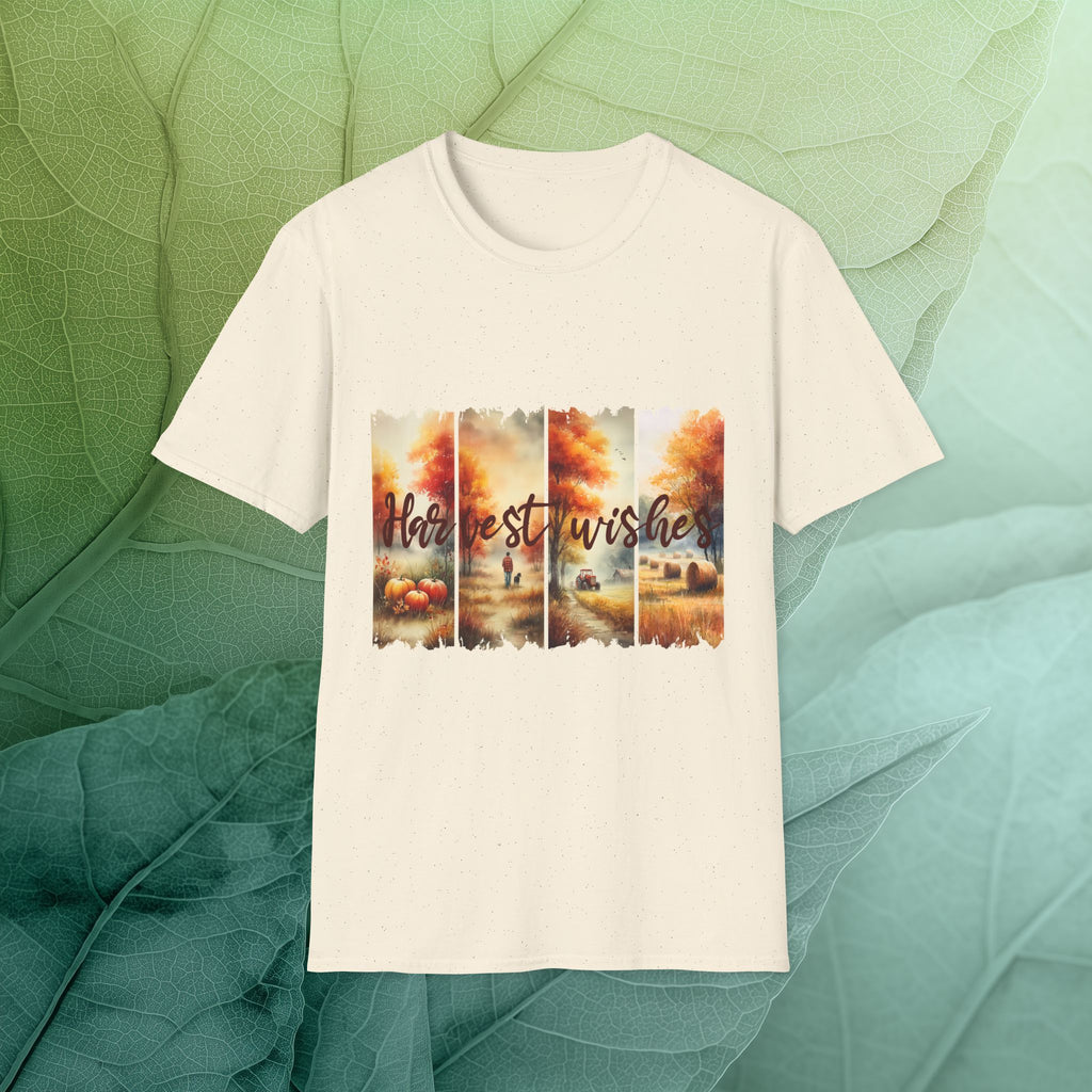 Harvest Wishes Farm Scene T-Shirt
