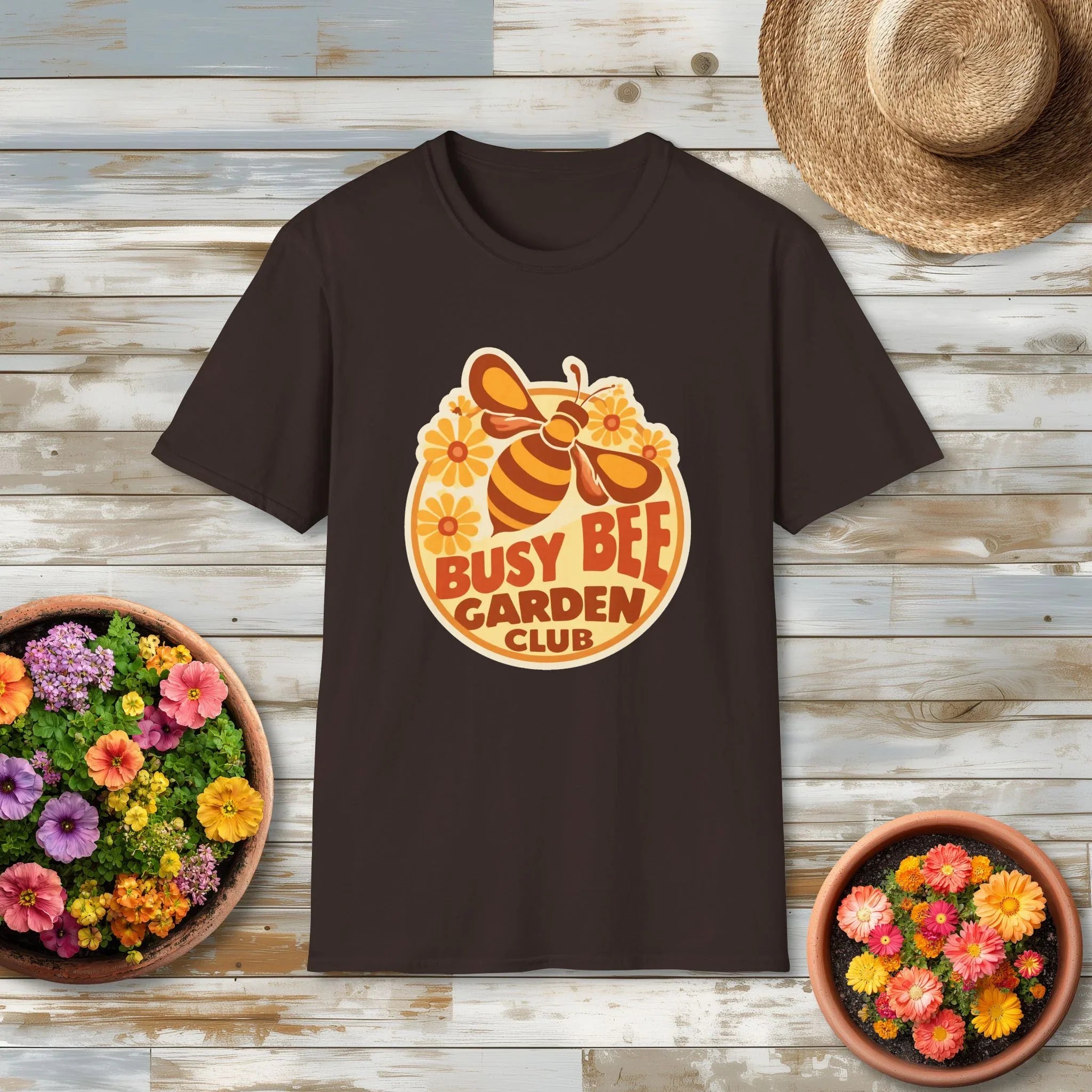 Busy Bee Garden Club Shirt – Retro 60s Bee Tee